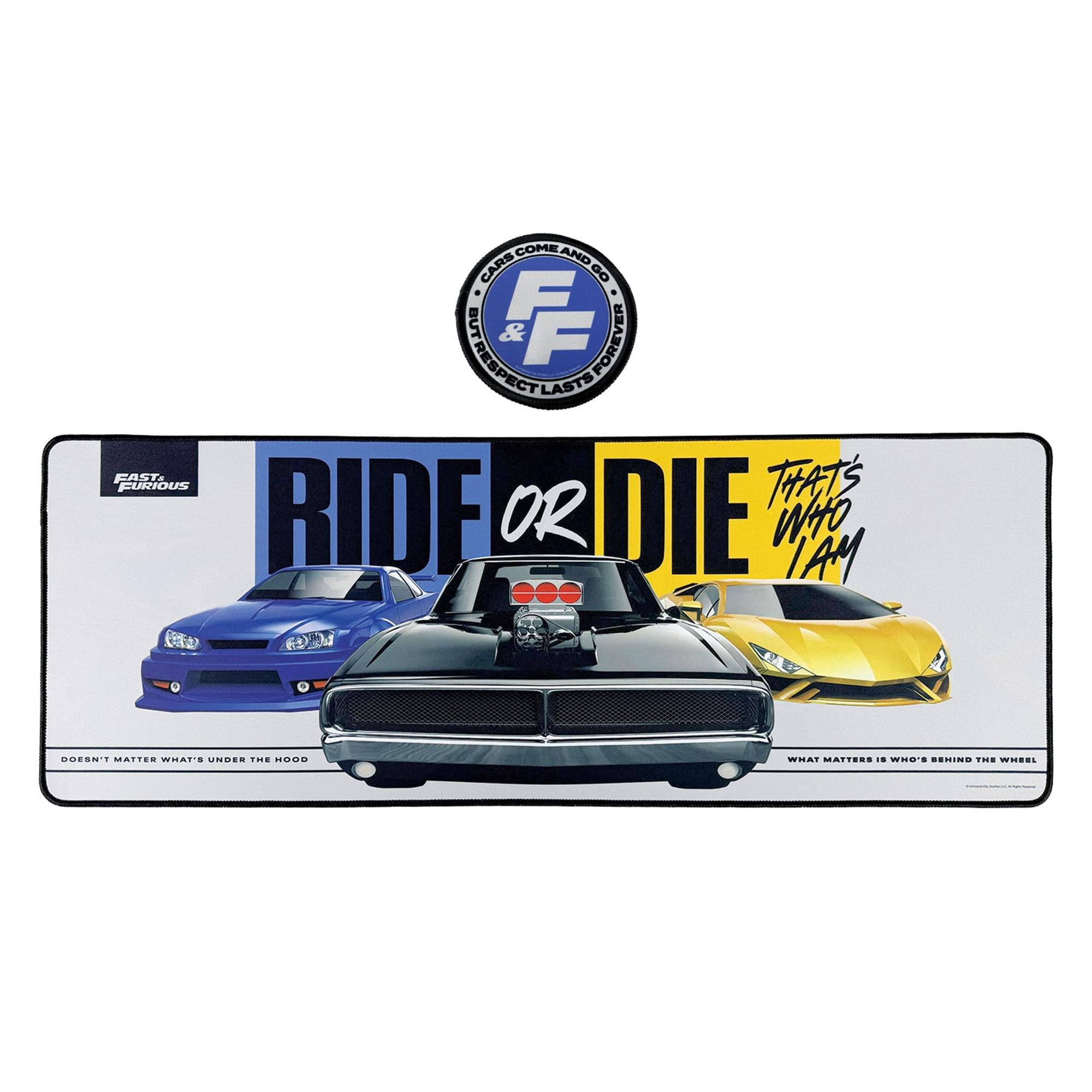 Fast & Furious "Ride Or Die" Desk Pad and Coaster Set