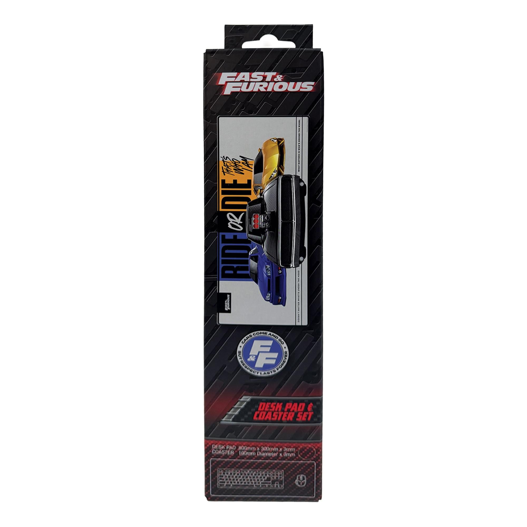 Fast & Furious "Ride Or Die" Desk Pad and Coaster Set