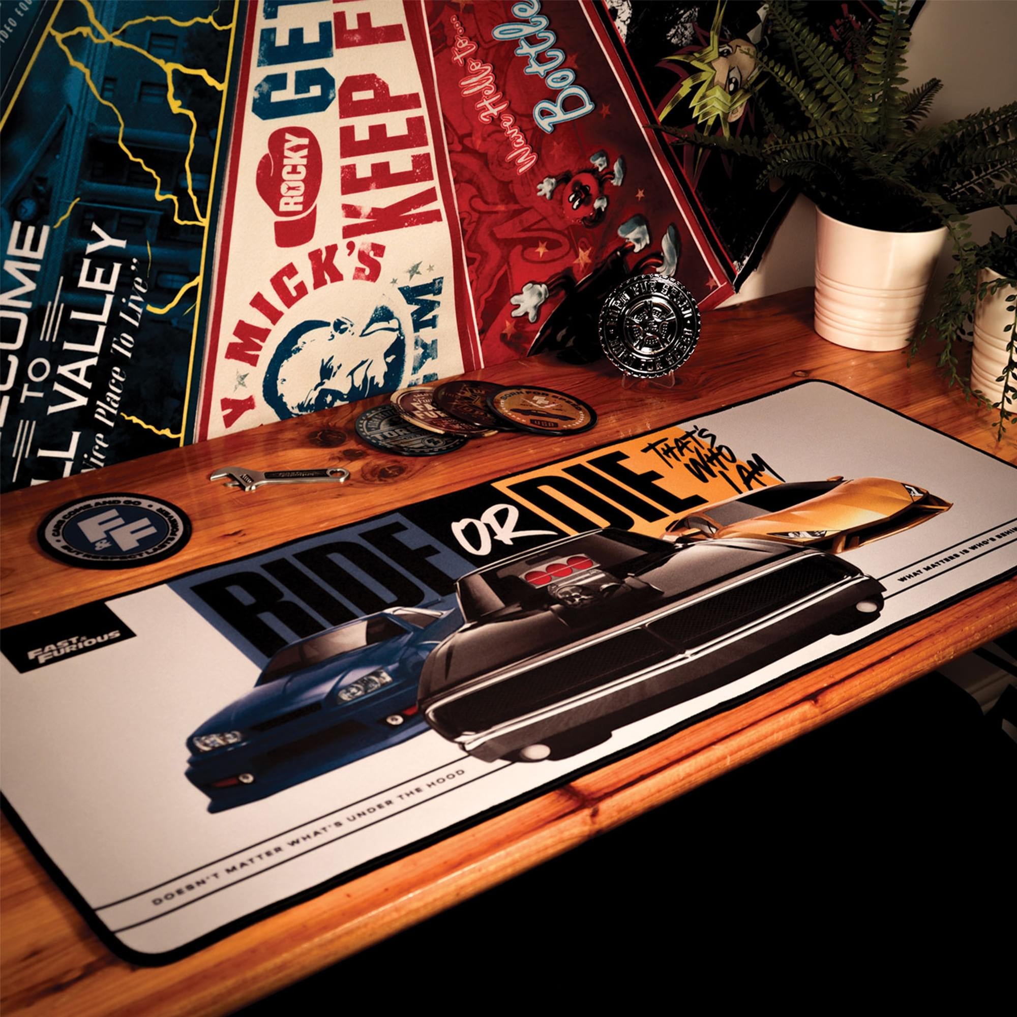 Fast & Furious "Ride Or Die" Desk Pad and Coaster Set