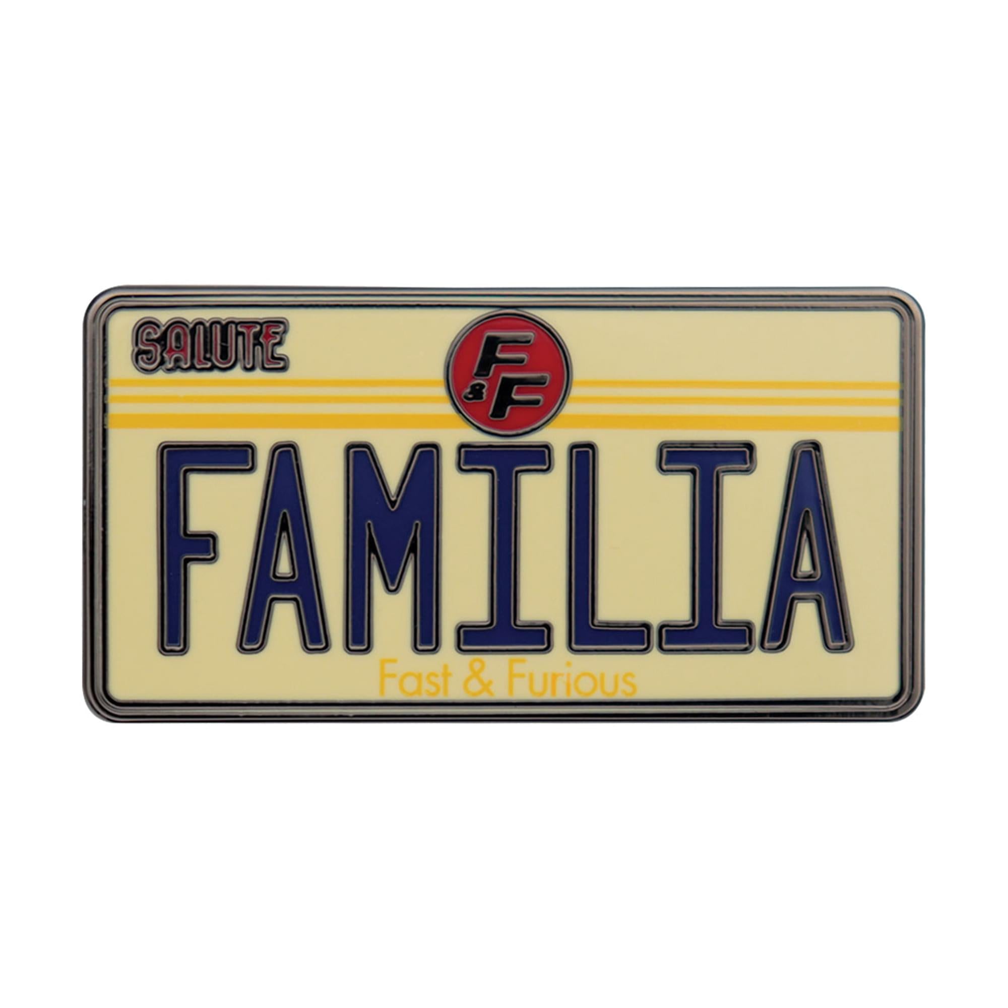 Fast & Furious "Familia" License Plate Limited Edition Enamel Pin