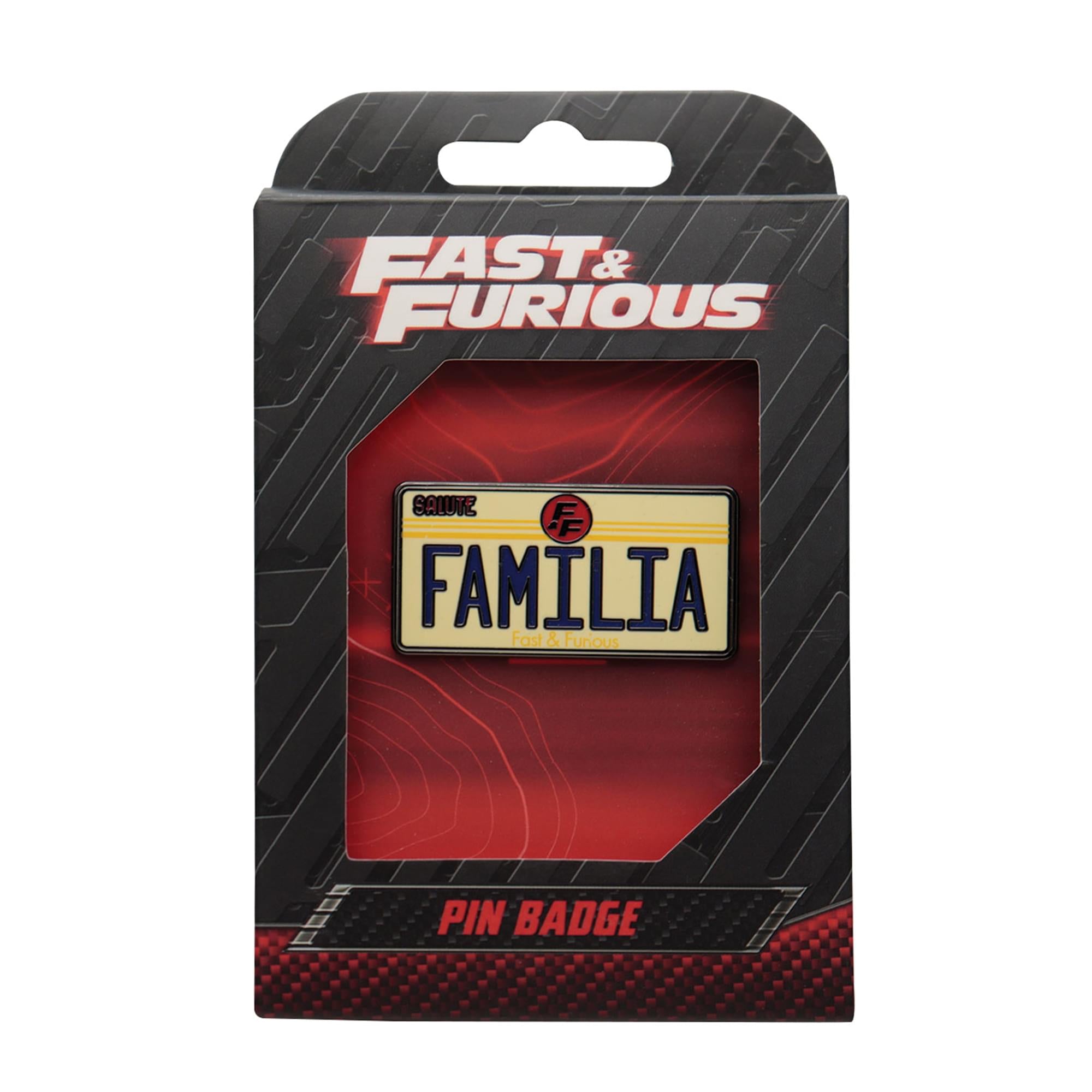 Fast & Furious "Familia" License Plate Limited Edition Enamel Pin