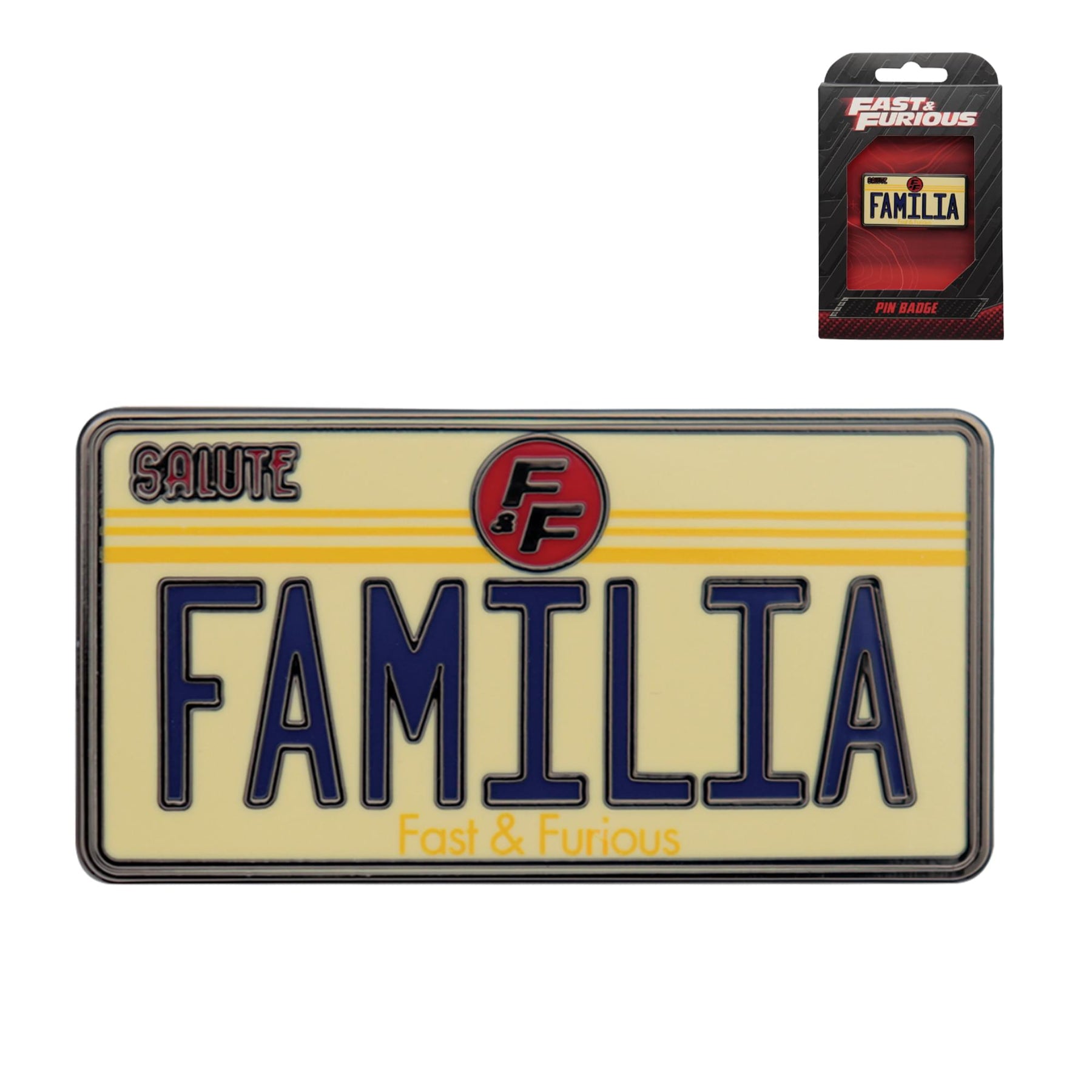 Fast & Furious "Familia" License Plate Limited Edition Enamel Pin