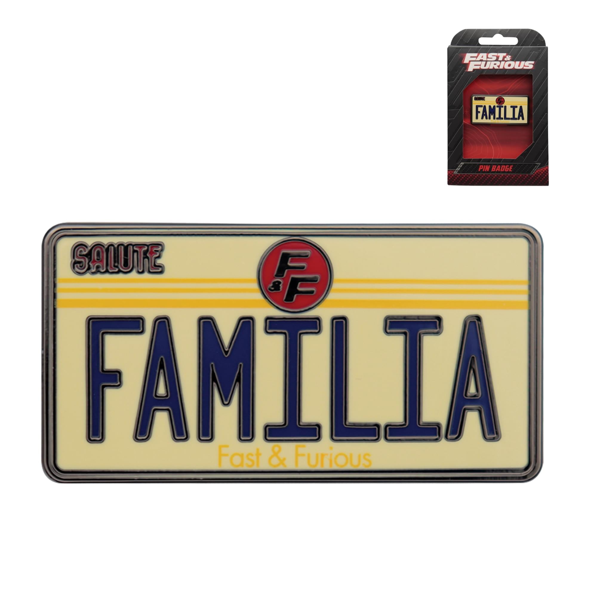 Fast & Furious "Familia" License Plate Limited Edition Enamel Pin