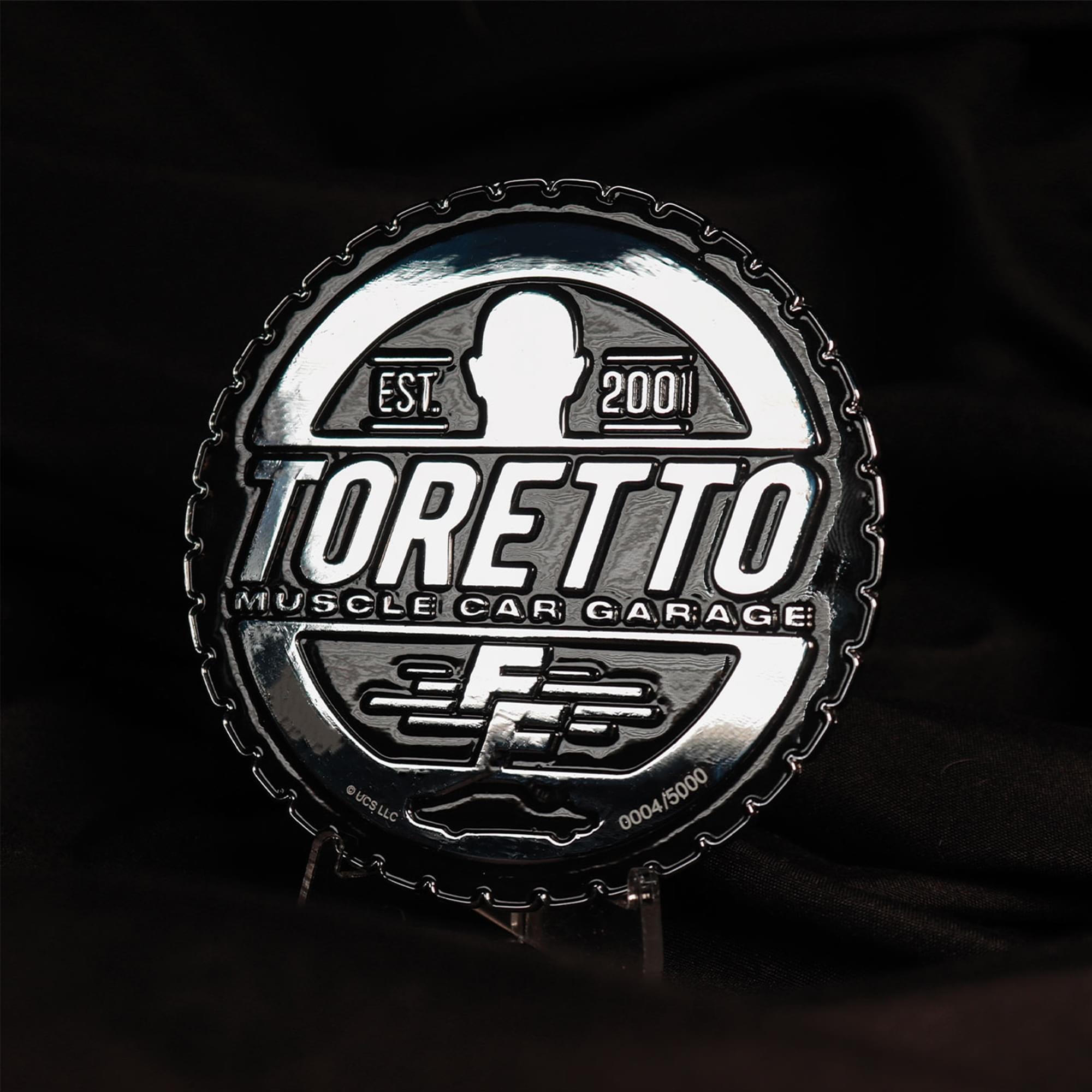 Fast & Furious "Born for Speed" Limited Edition Embossed Metal Medallion