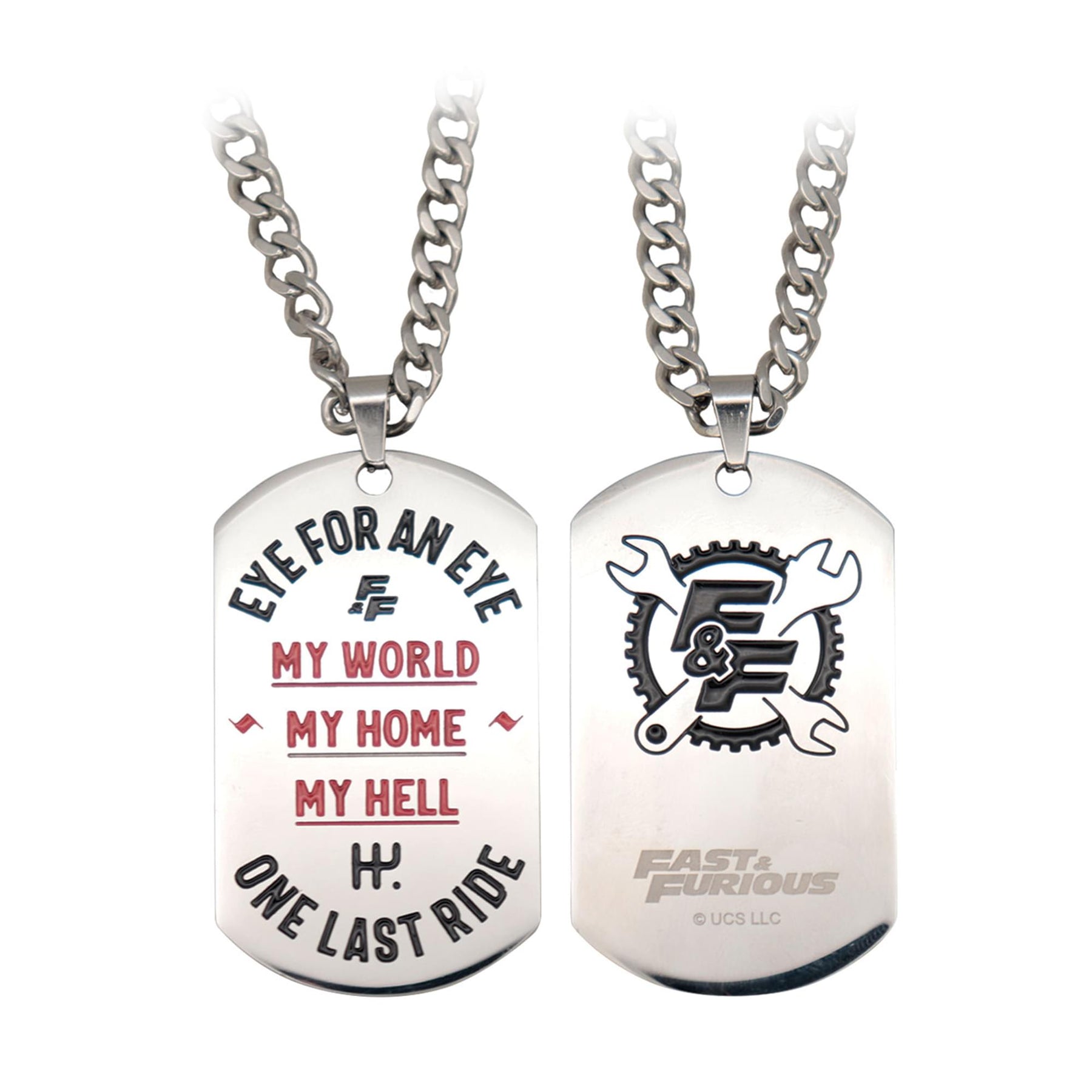 Fast & Furious "One Last Ride" Limited Edition Stainless Steel Dog Tag