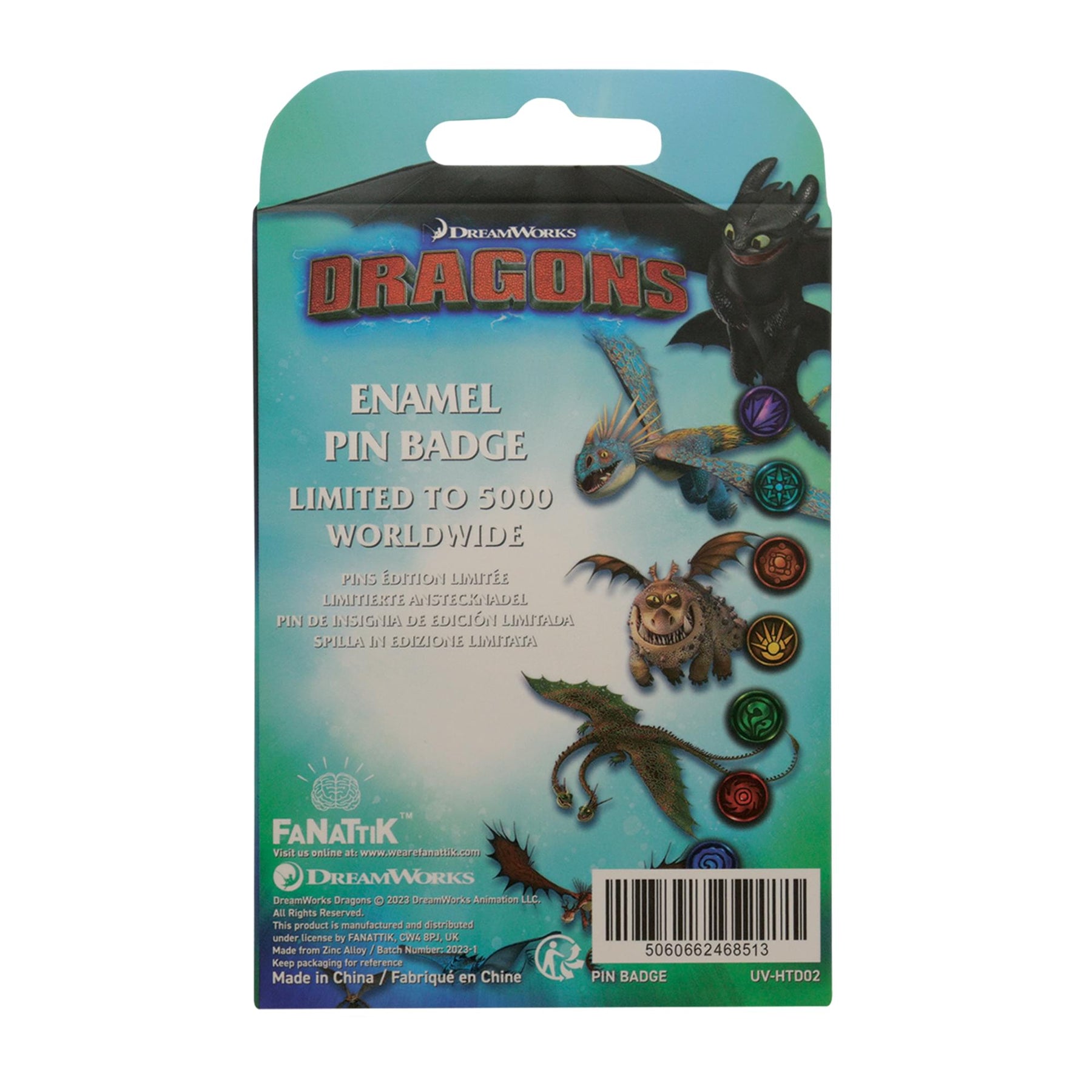 How To Train Your Dragon Toothless Limited Edition Enamel Pin