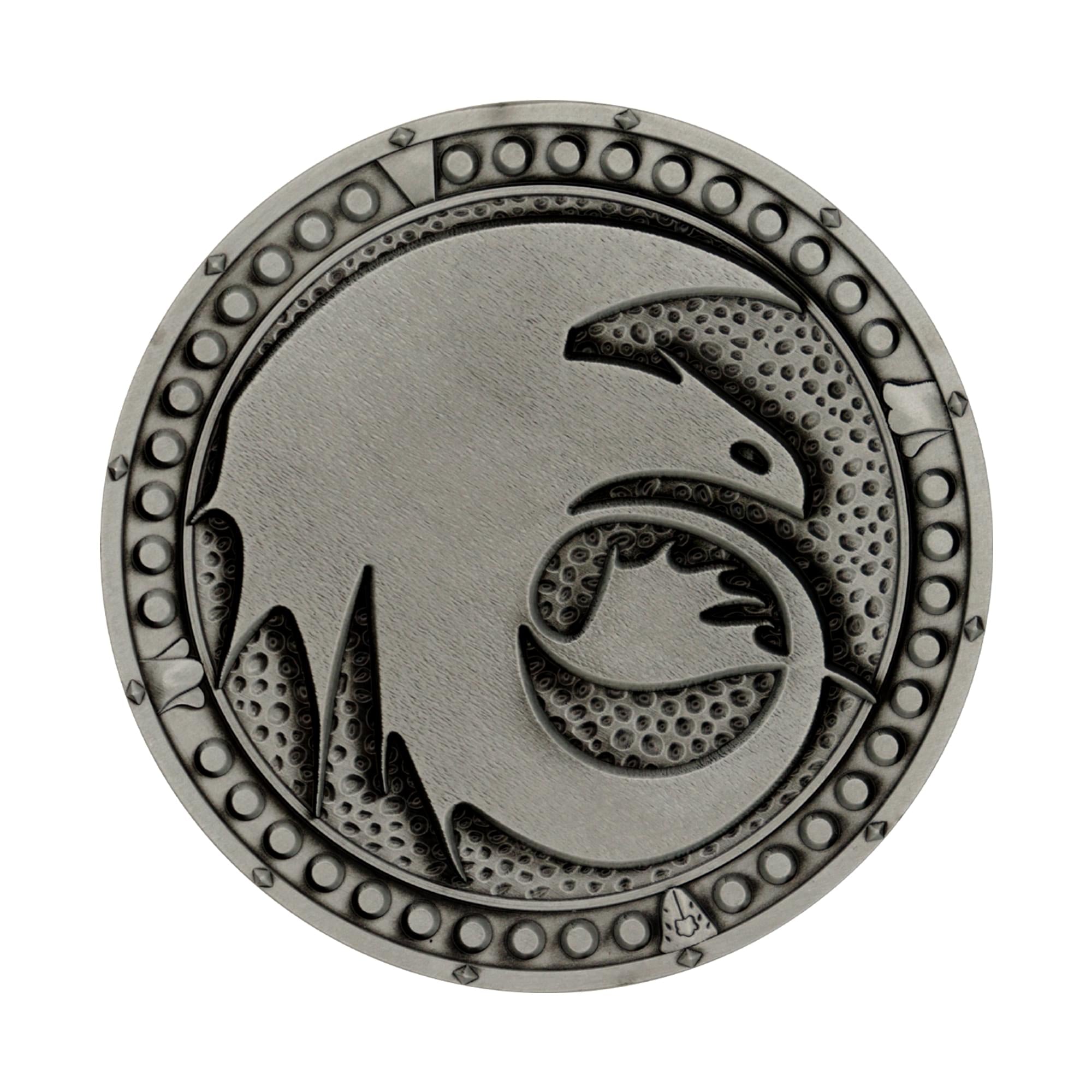 How To Train Your Dragon Toothless and Hiccup Limited Edition Metal Medallion