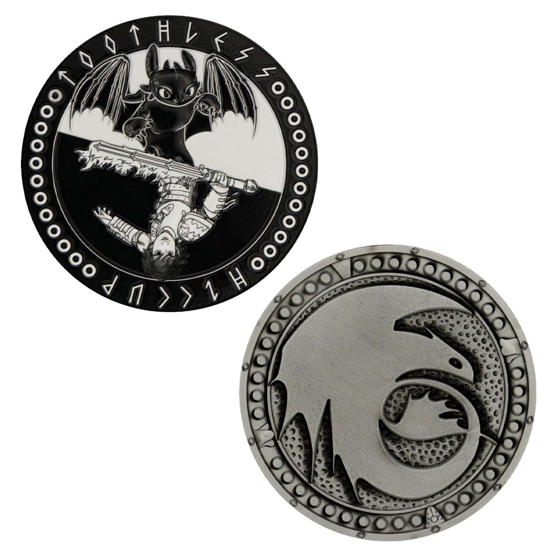 How To Train Your Dragon Toothless and Hiccup Limited Edition Metal Medallion