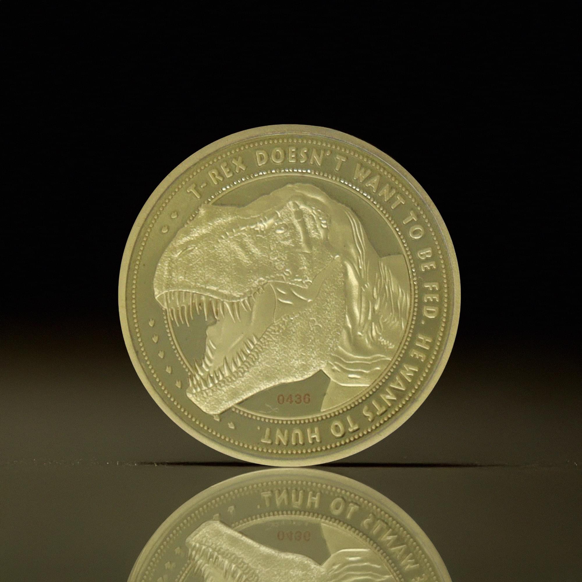 Jurassic Park T-Rex 25th Anniversary Limited Edition Relica Coin