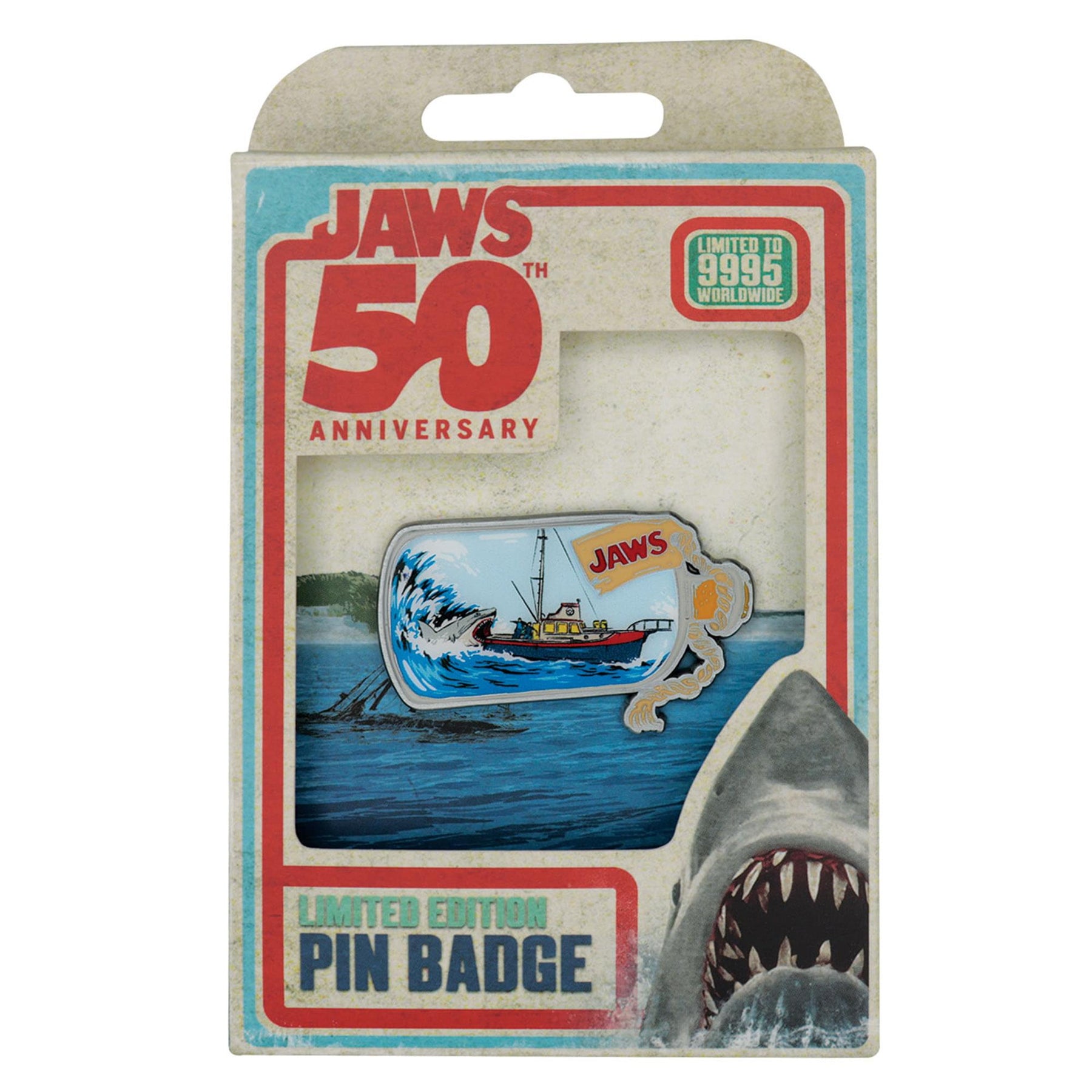 Jaws 50th Anniversary Ship In Bottle Limited Edition Pin Badge