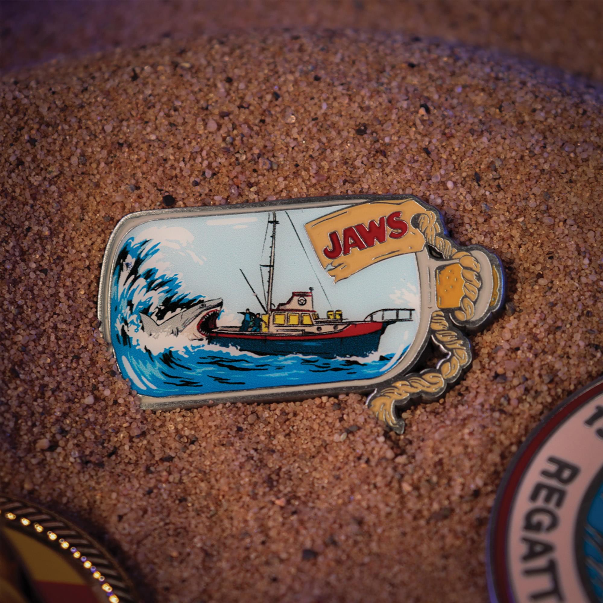 Jaws 50th Anniversary Ship In Bottle Limited Edition Pin Badge