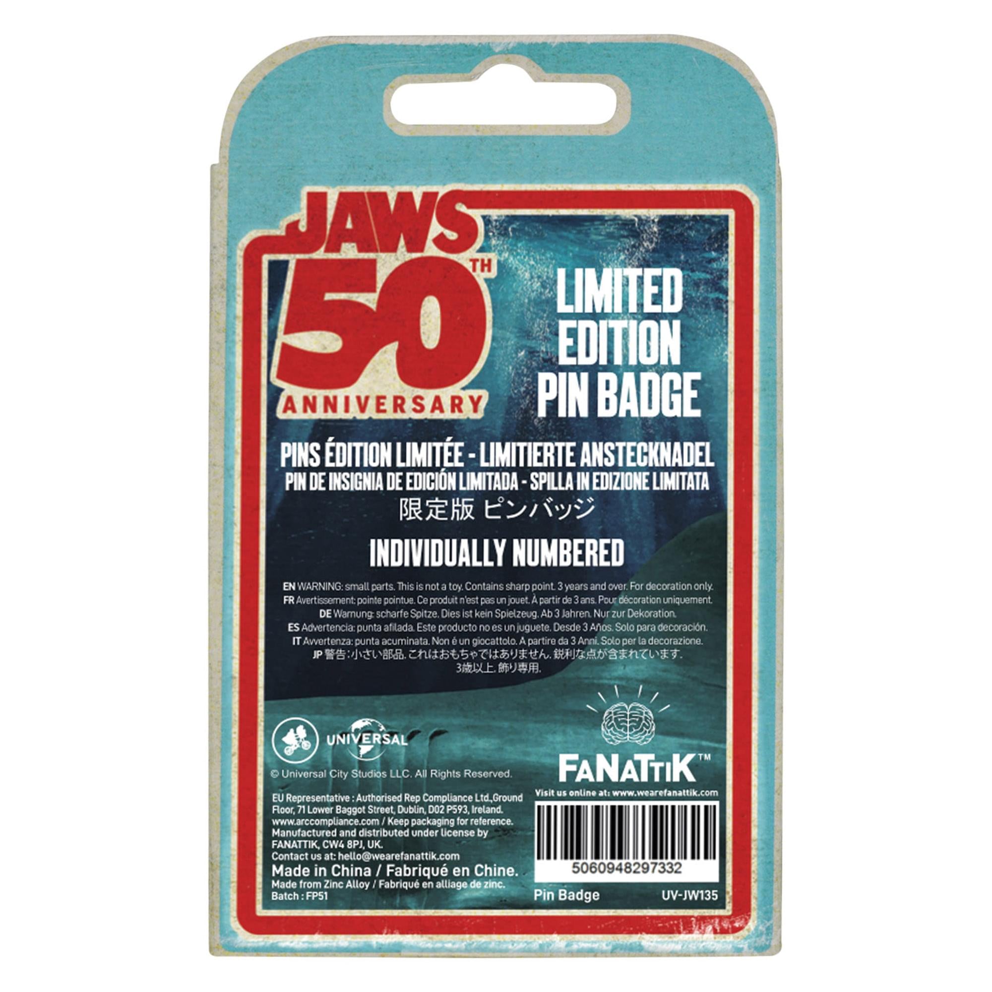 Jaws 50th Anniversary Ship In Bottle Limited Edition Pin Badge