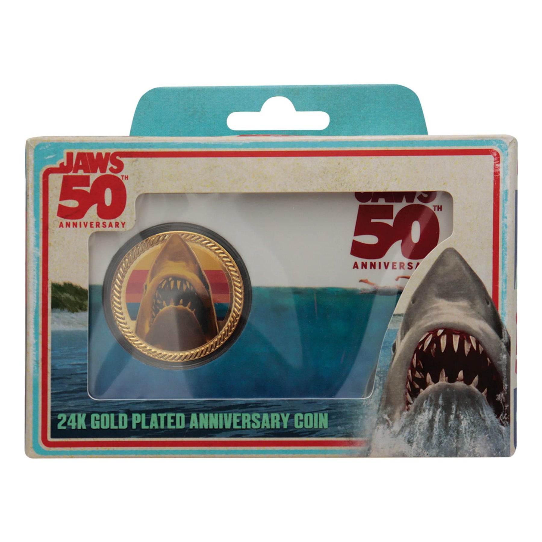 Jaws 50th Anniversary Limited Edition 24K Gold-Plated Collectible Coin