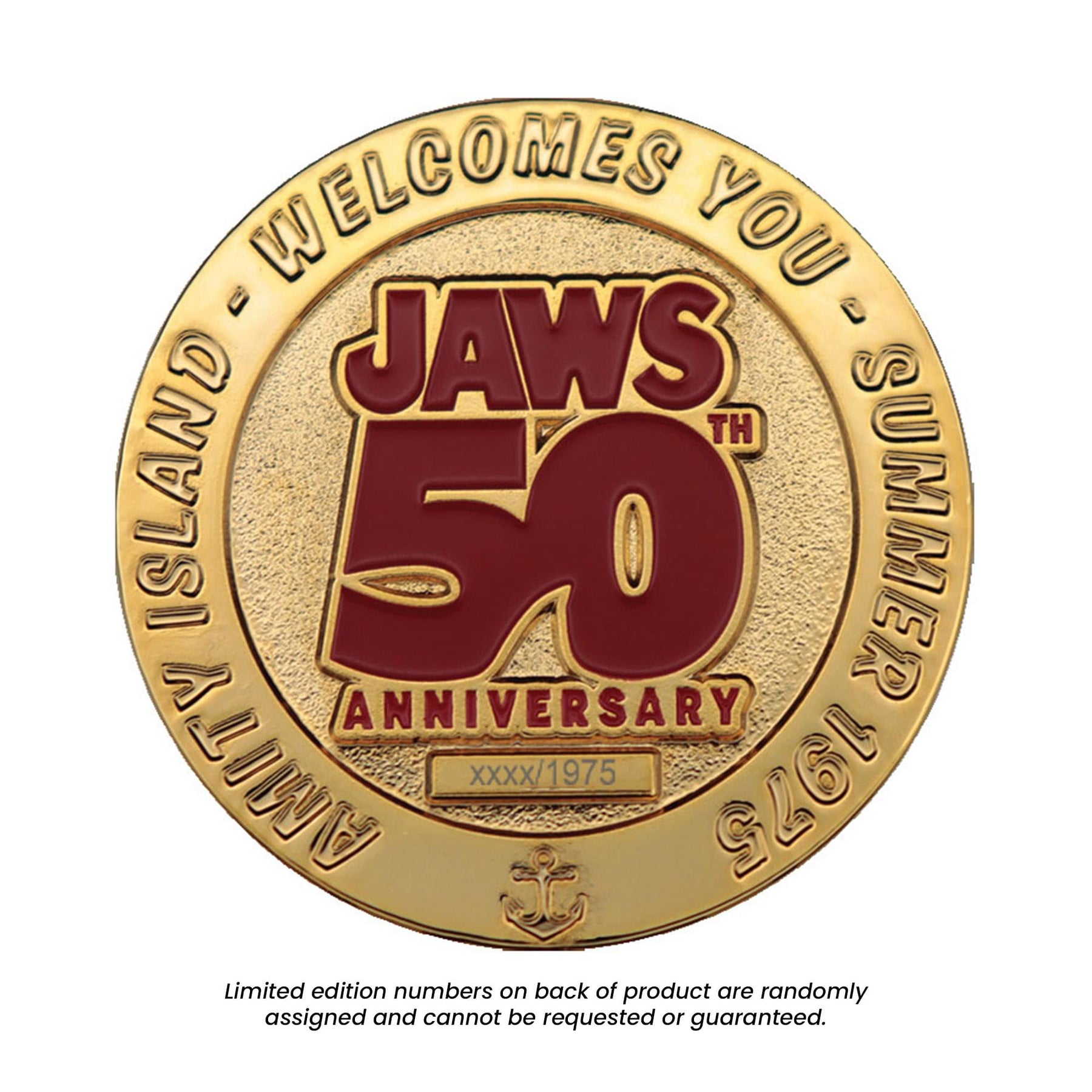 Jaws 50th Anniversary Limited Edition 24K Gold-Plated Collectible Coin