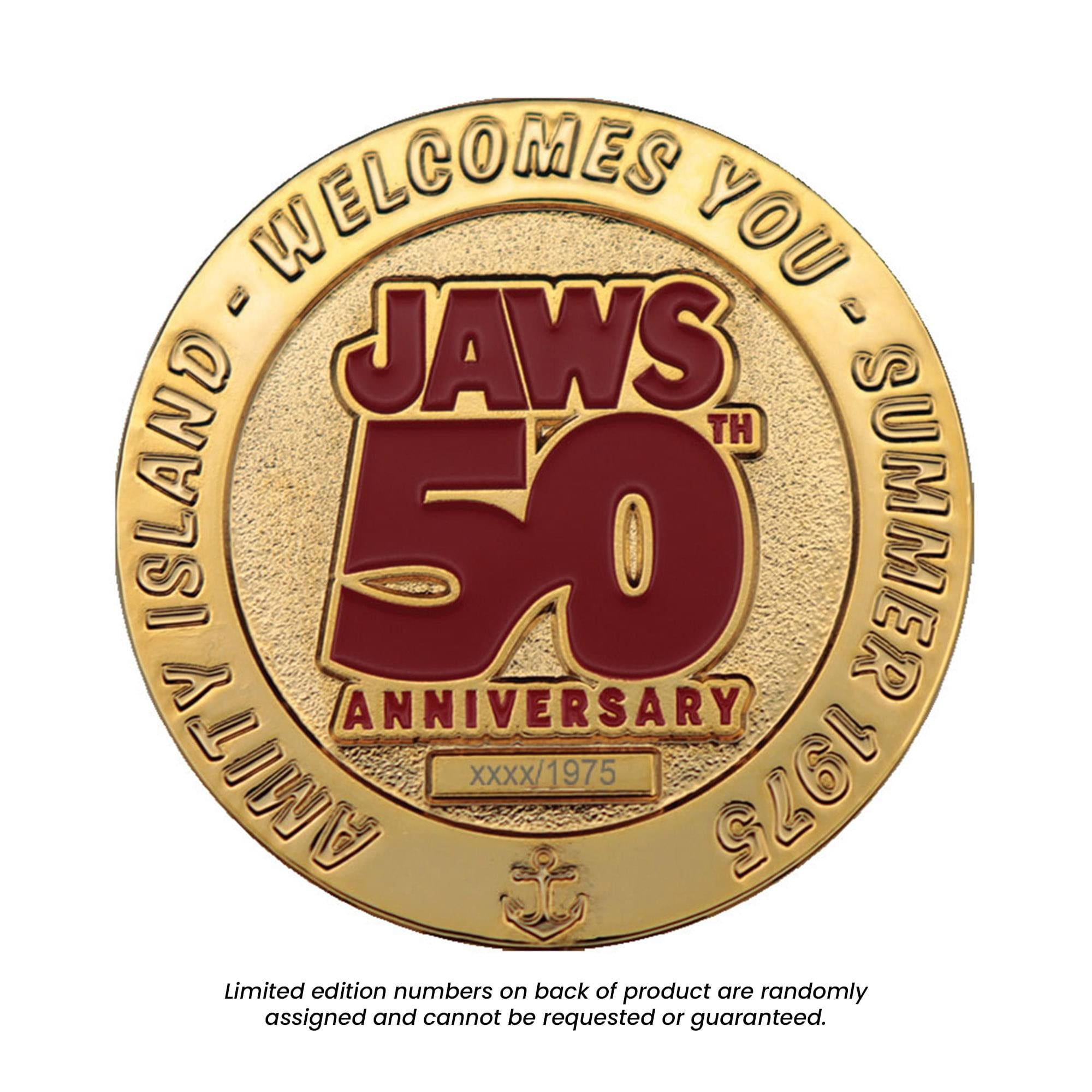 Jaws 50th Anniversary Limited Edition 24K Gold-Plated Collectible Coin