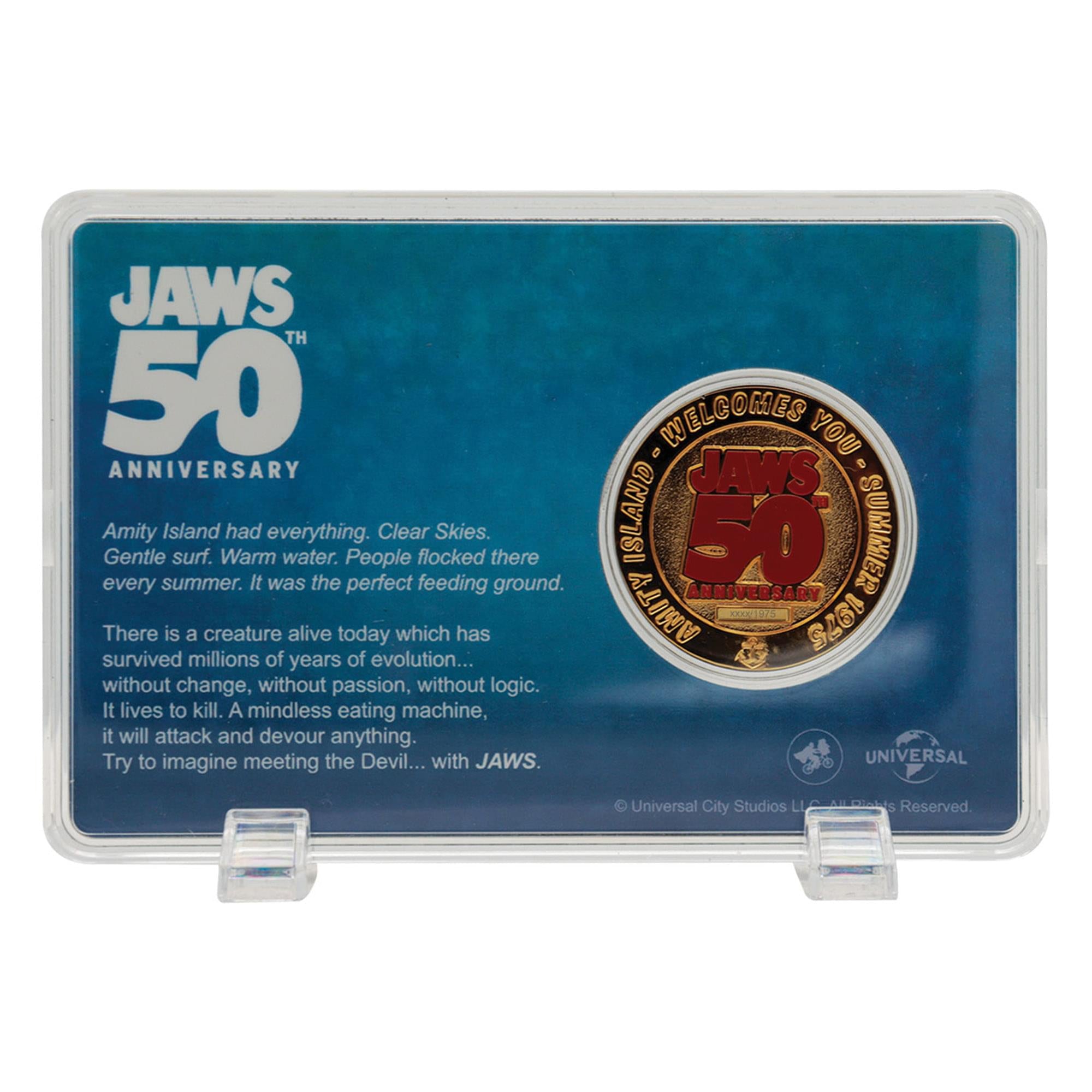 Jaws 50th Anniversary Limited Edition 24K Gold-Plated Collectible Coin