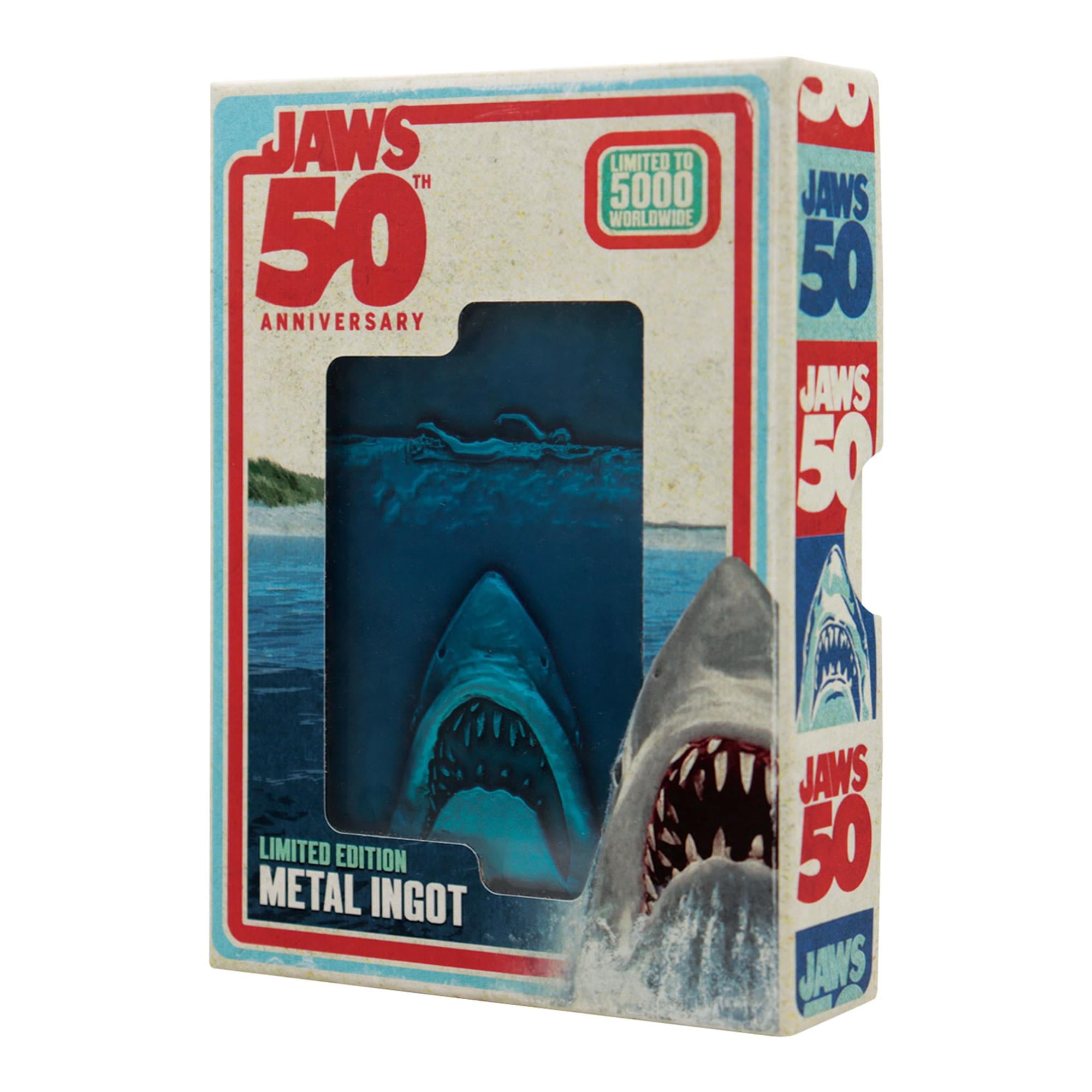 Jaws 50th Anniversary Poster Limited Edition Embossed Metal Ingot