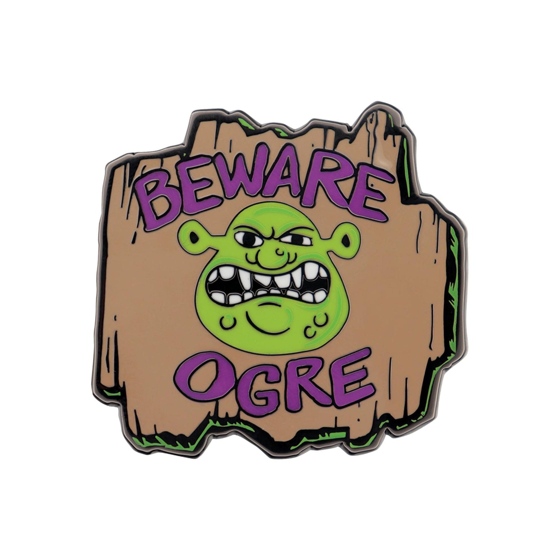 Shrek "Beware Ogre" Pin Badge