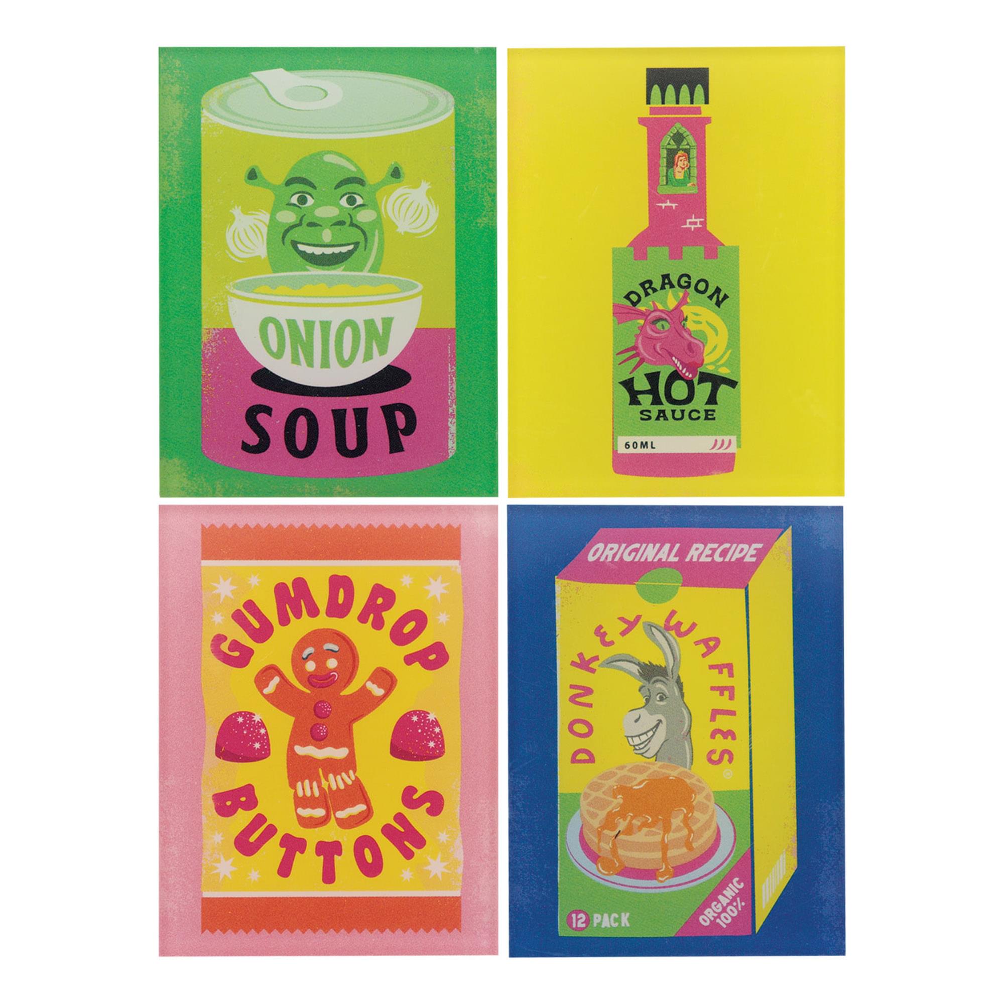 Shrek Food 4-Piece Magnet Set