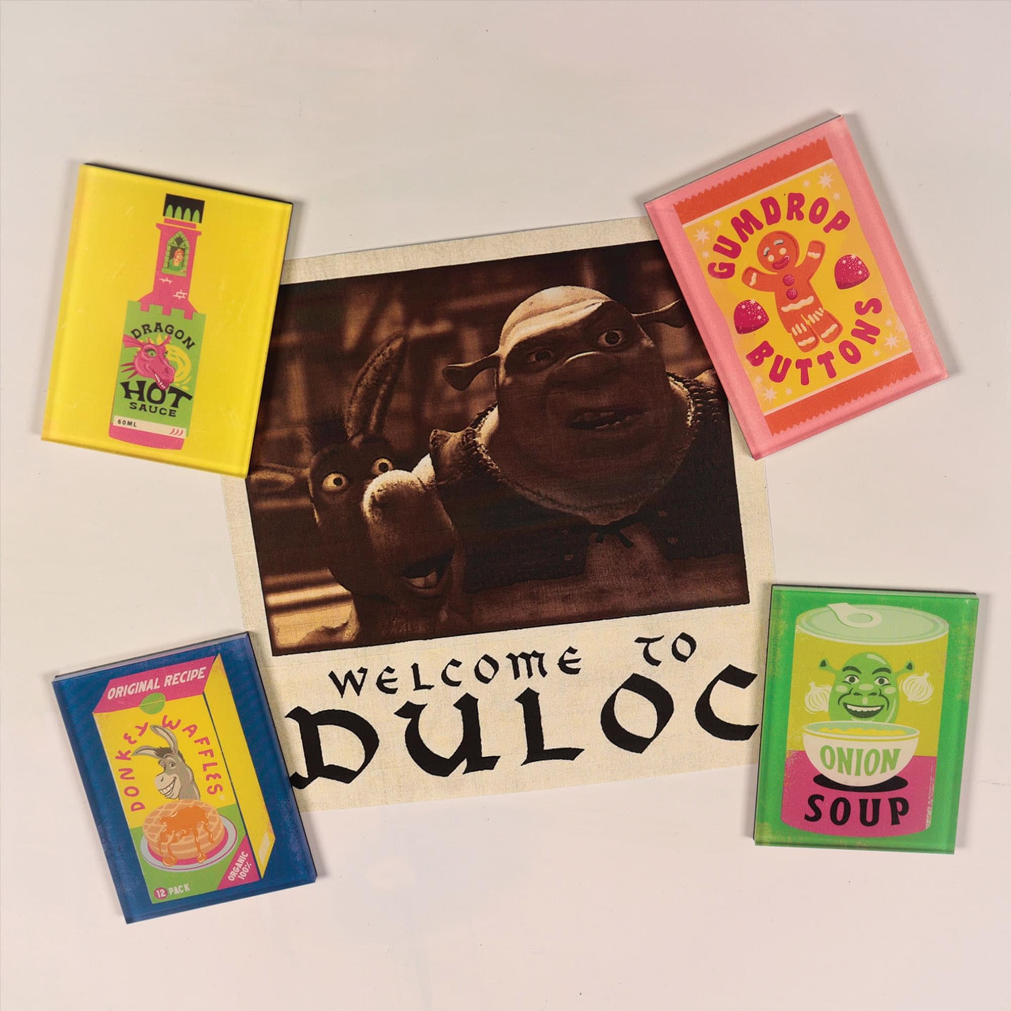 Shrek Food 4-Piece Magnet Set