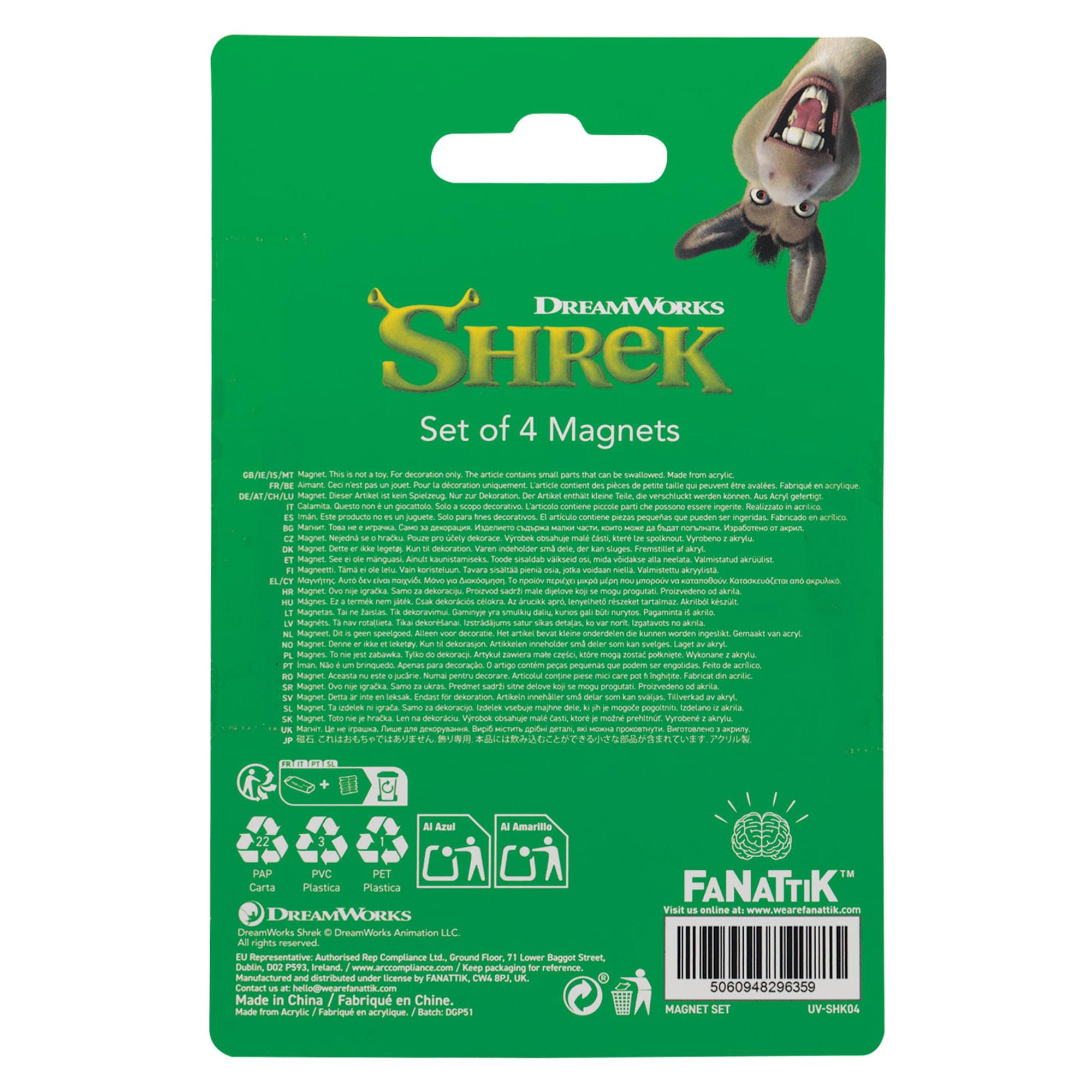 Shrek Food 4-Piece Magnet Set