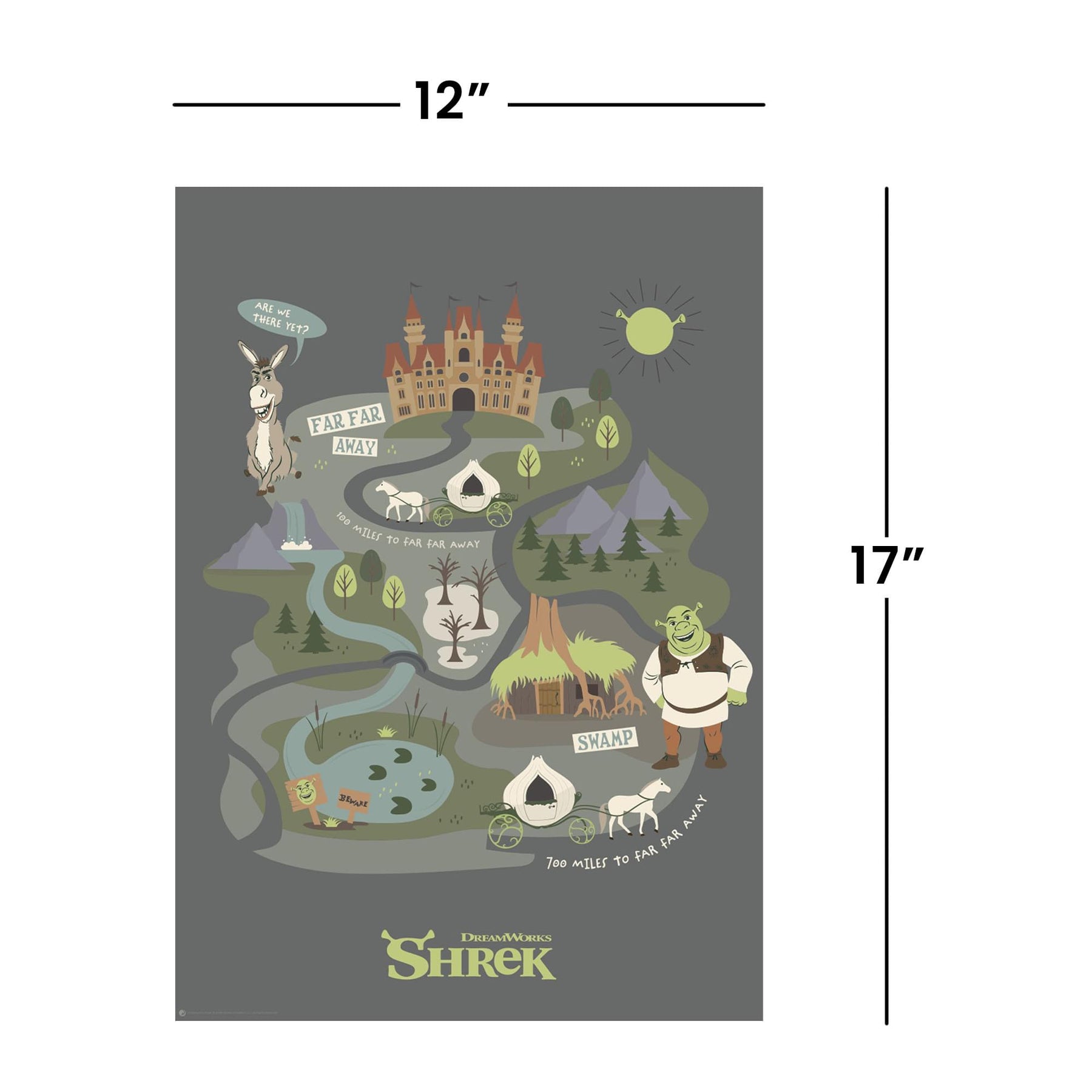 Shrek "Journey To Far Far Away" Art Print