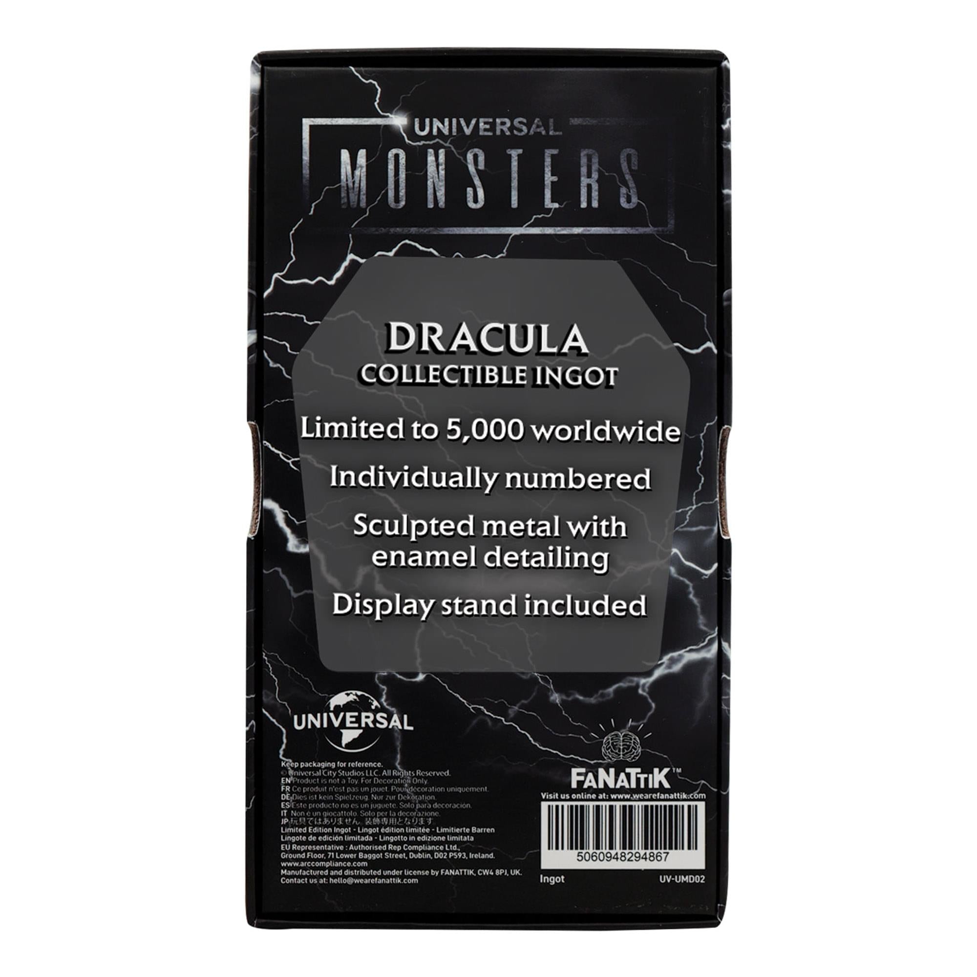 Universal Monsters Dracula Limited Edition Embossed Metal Ingot