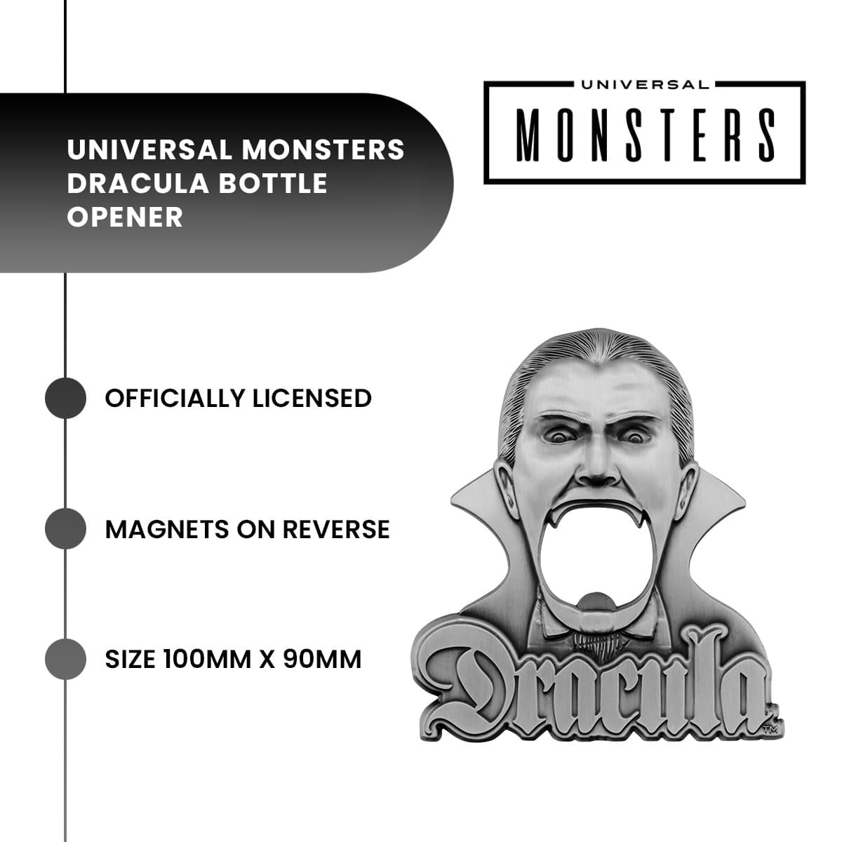 Universal Monsters Dracula Magnetic Metal Bottle Opener
