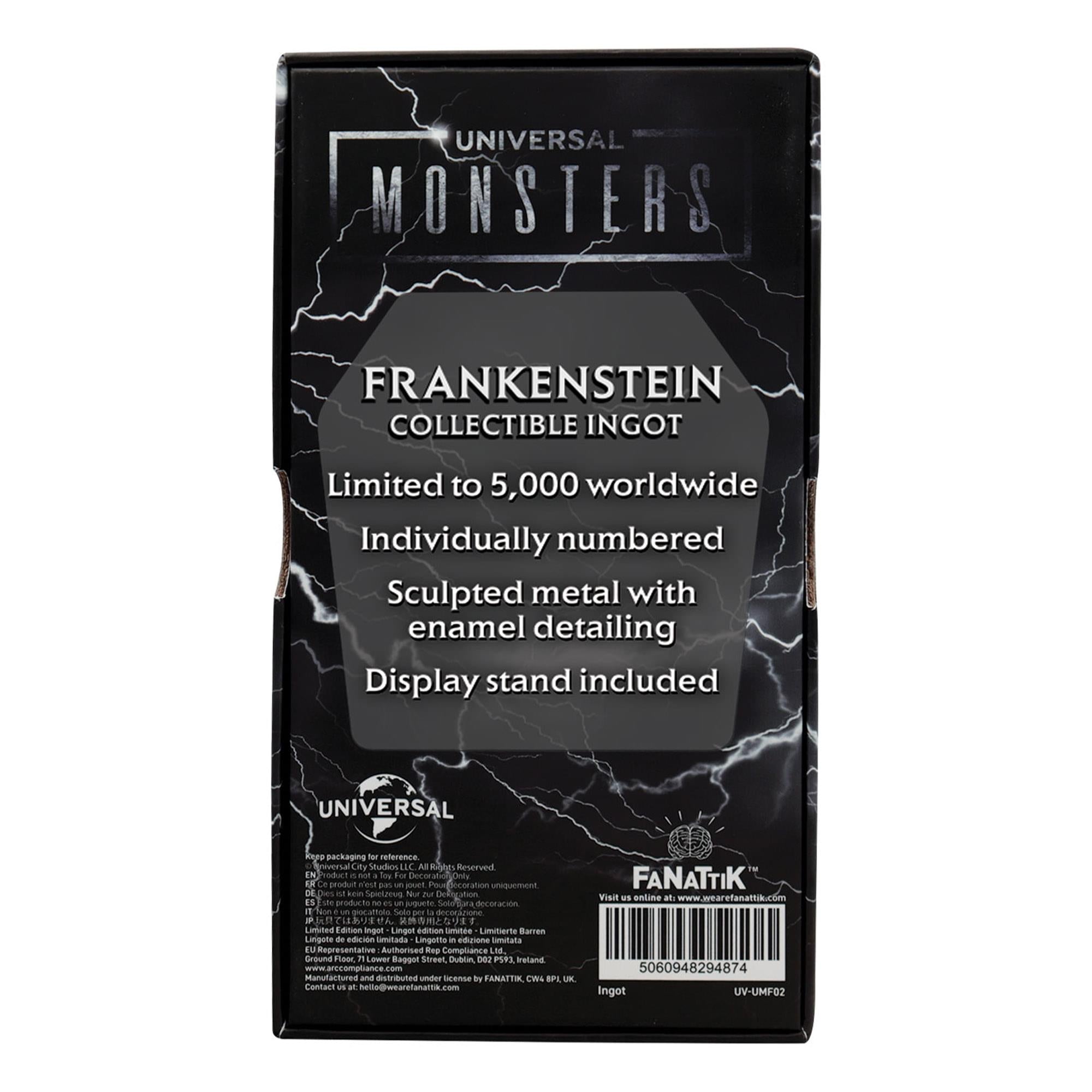 Universal Monsters Frankenstein's Monster Limited Edition Embossed Metal Ingot