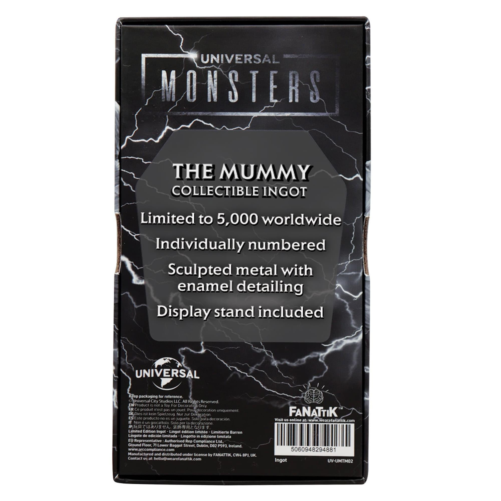 Universal Monsters The Mummy Limited Edition Embossed Metal Ingot