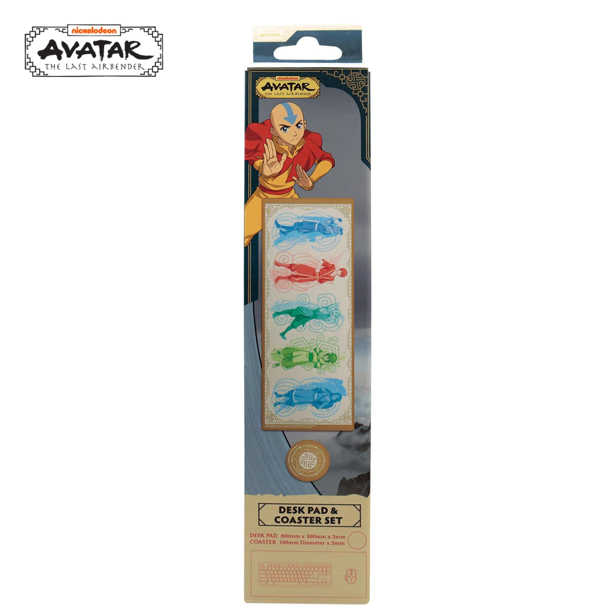 Avatar: The Last Airbender Elements Desk Pad and Coaster Set
