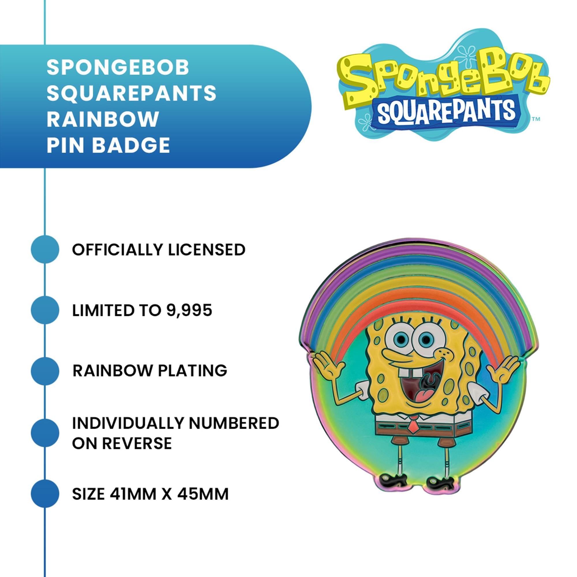 SpongeBob SquarePants Rainbow Limited Edition Enamel Pin