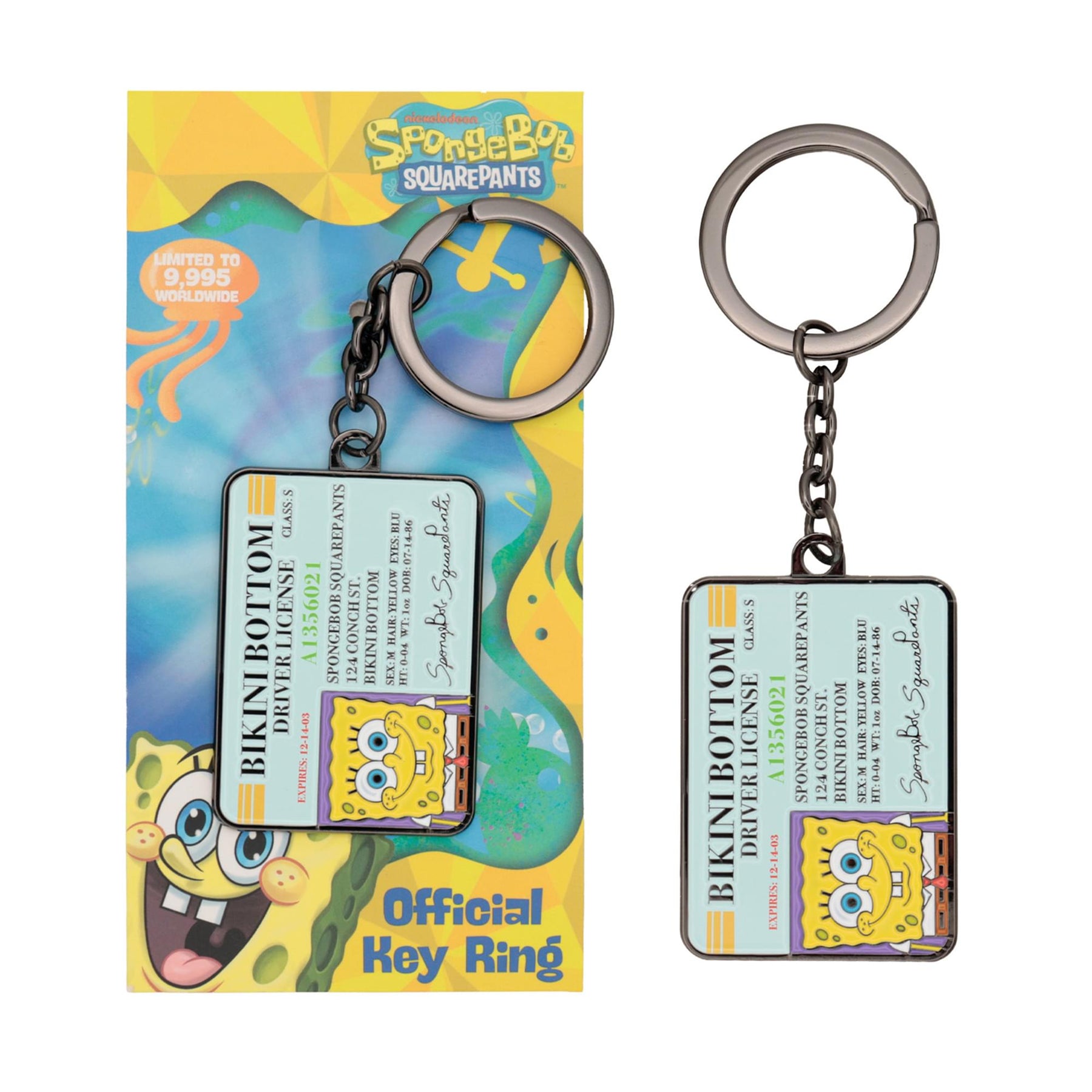 SpongeBob SquarePants Driver License Limited Edition Metal Keychain