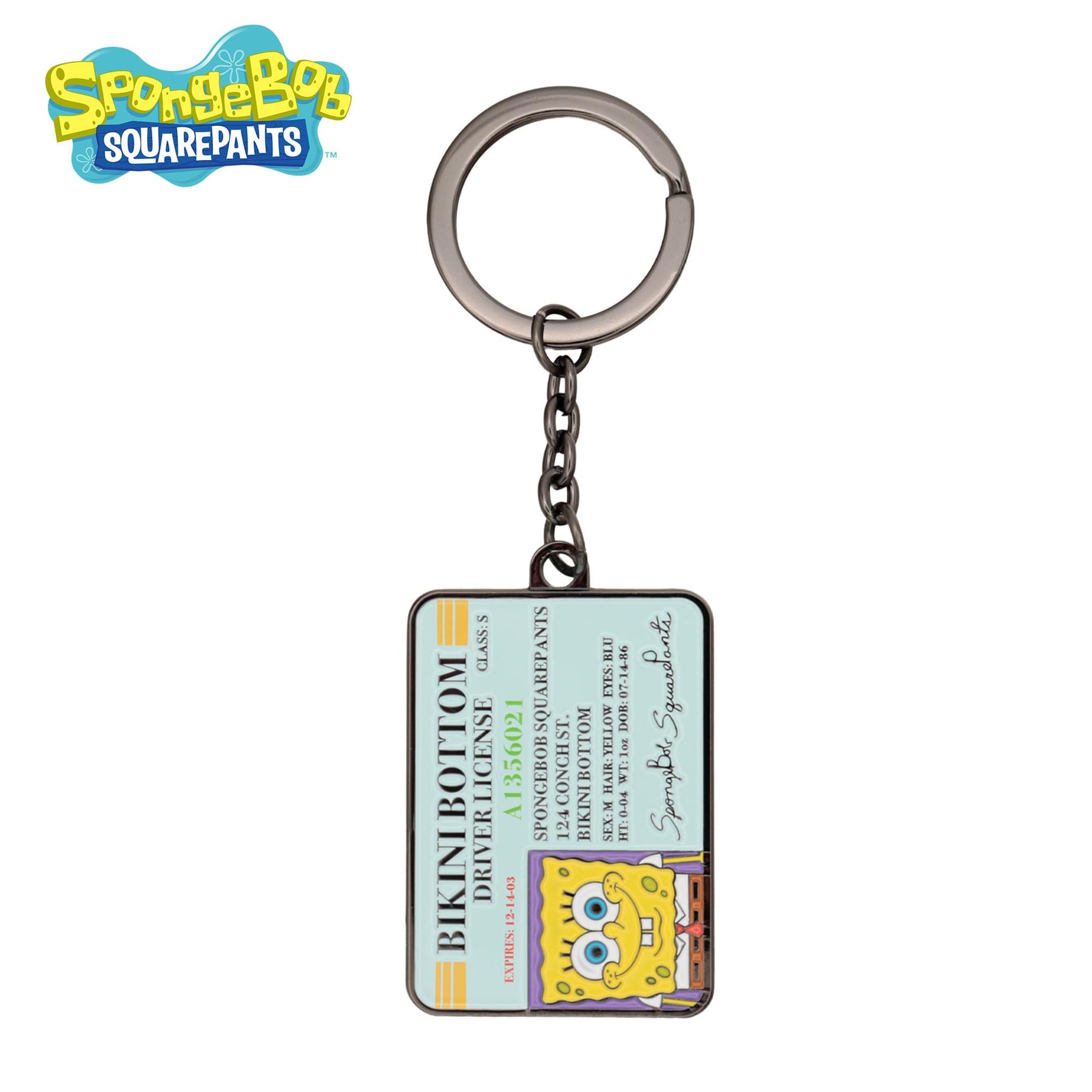 SpongeBob SquarePants Driver License Limited Edition Metal Keychain