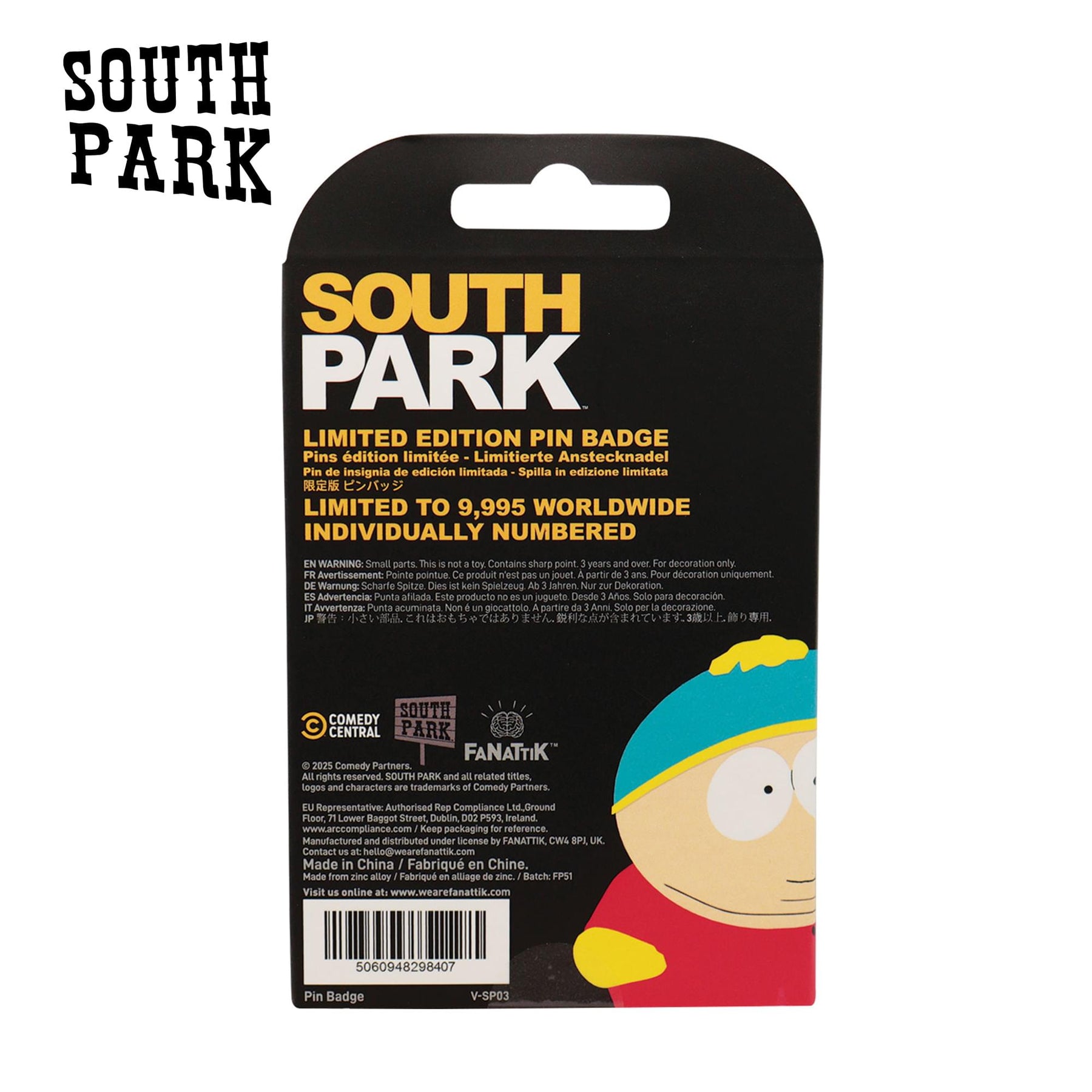 South Park Cartman Police Limited Edition Enamel Pin
