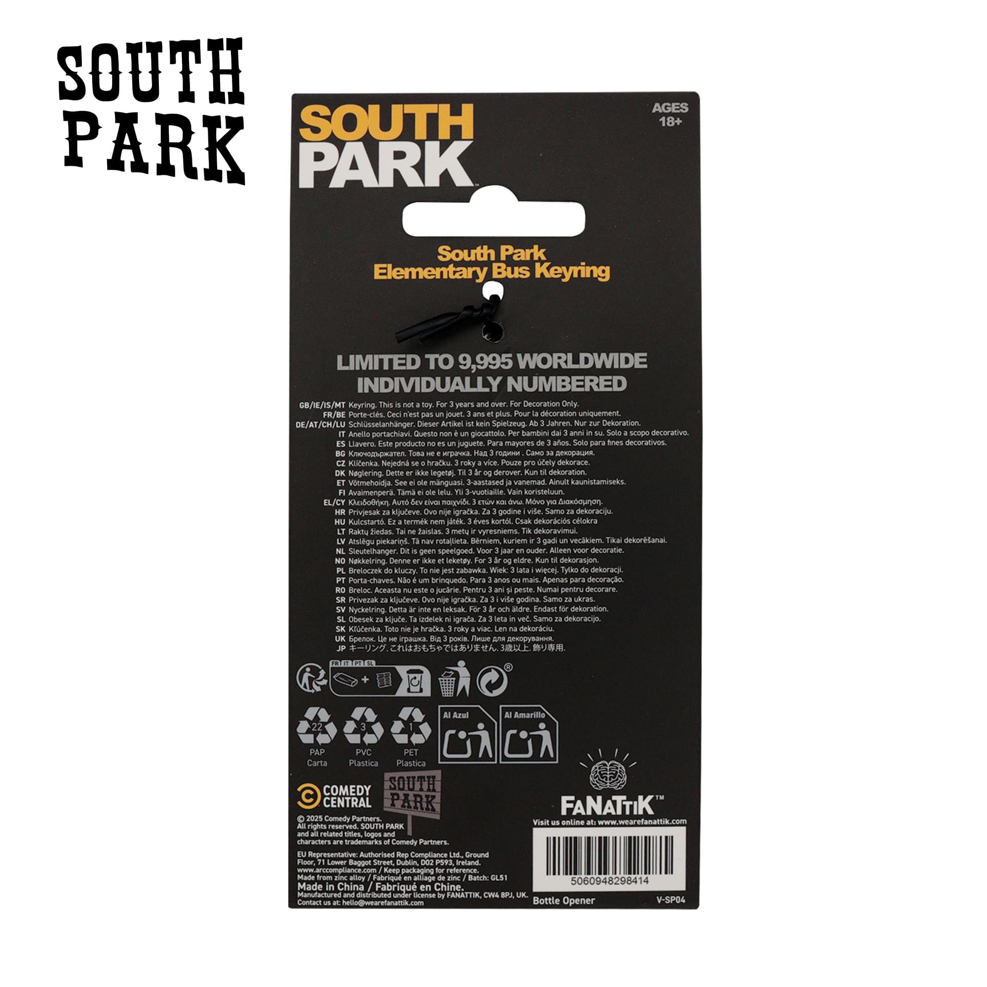 South Park School Bus Limited Edition Enamel Keychain