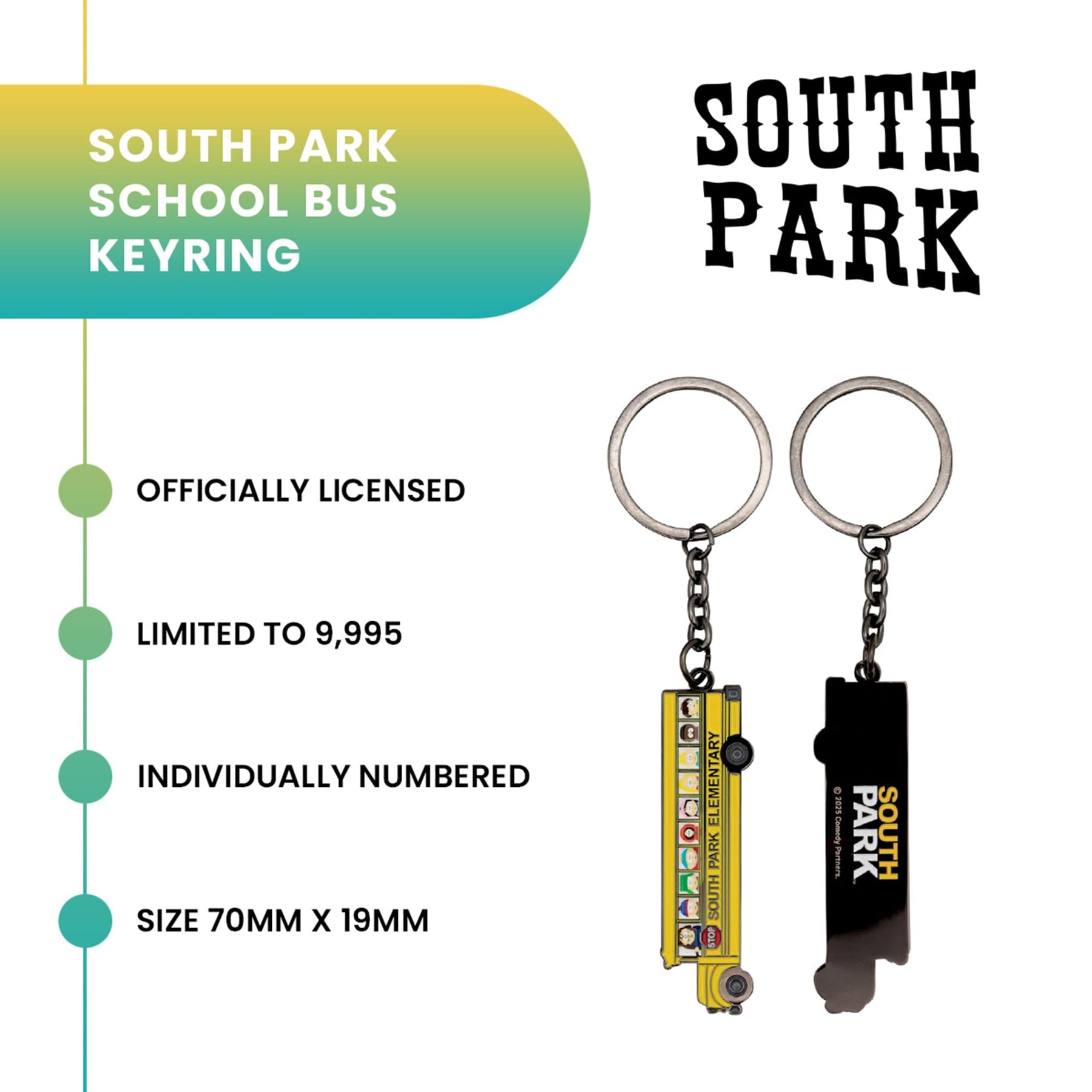 South Park School Bus Limited Edition Enamel Keychain