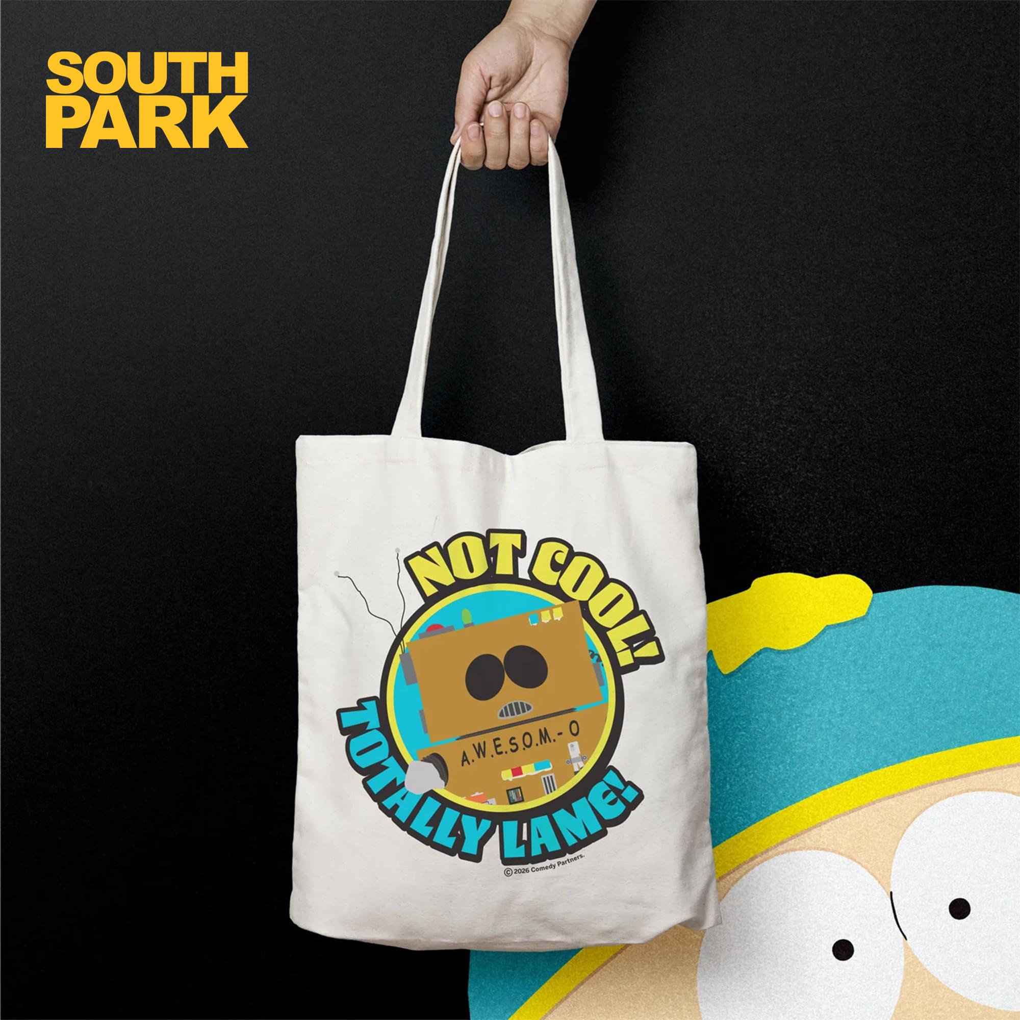 South Park Cartman AWESOM-O 16-Inch Cotton Tote Bag