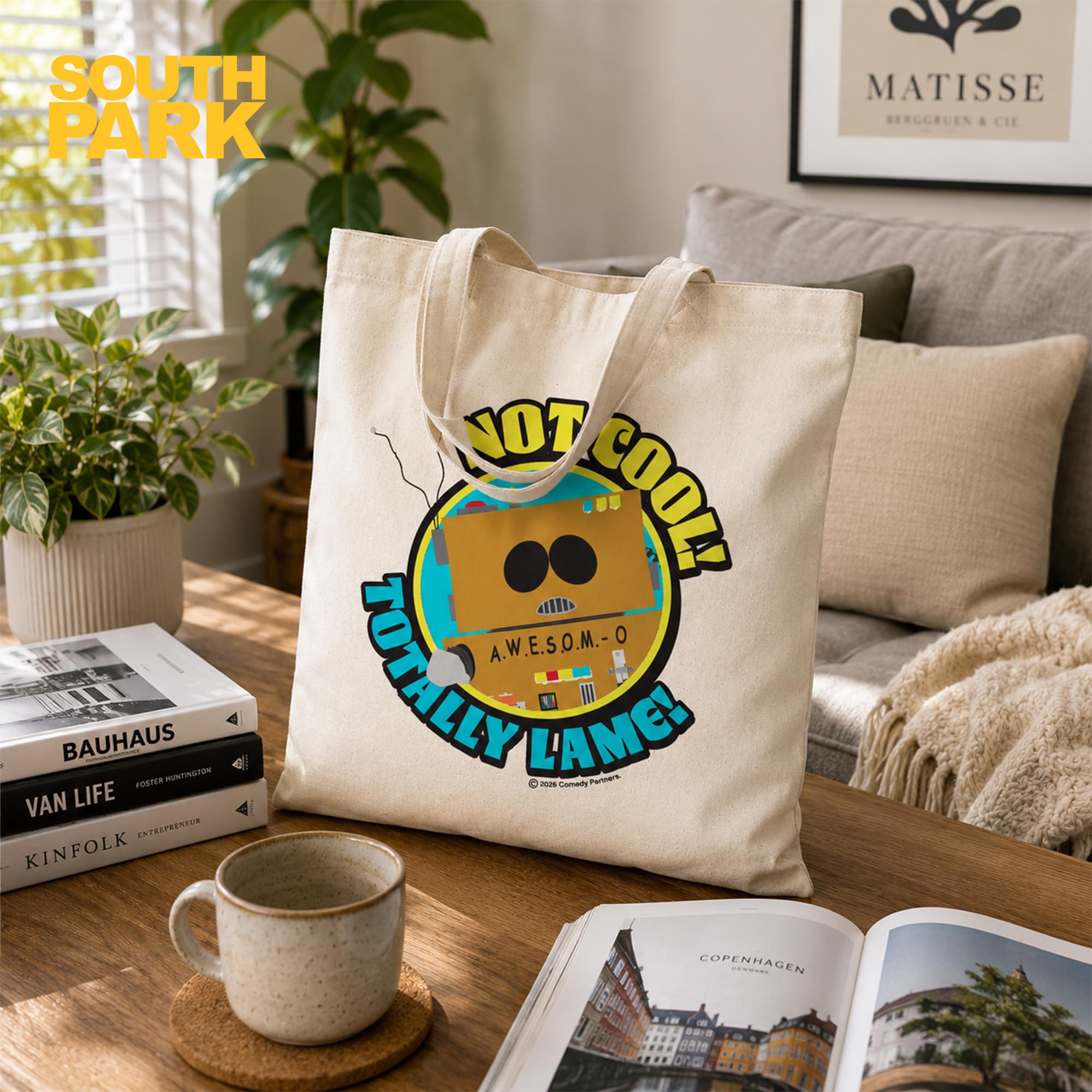 South Park Cartman AWESOM-O 16-Inch Cotton Tote Bag