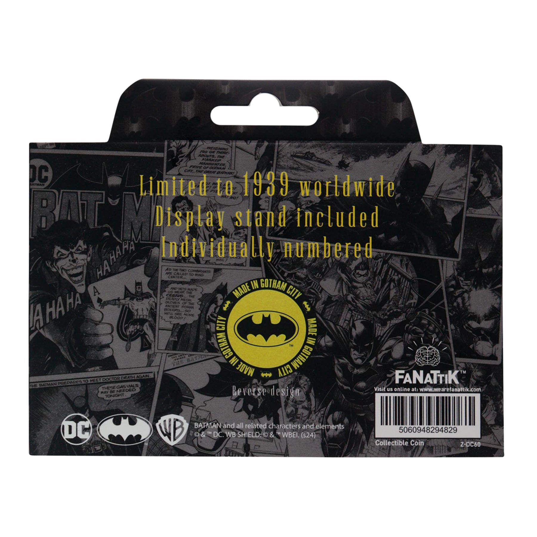 DC Comics Batman 85th Anniversary Limited Edition Enamel Collectible Coin