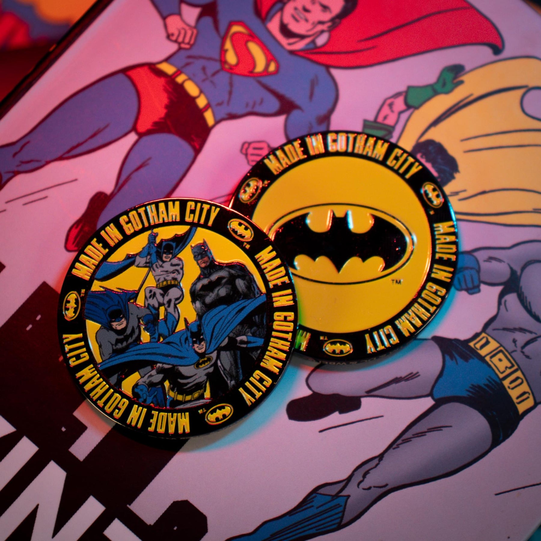 DC Comics Batman 85th Anniversary Limited Edition Enamel Collectible Coin