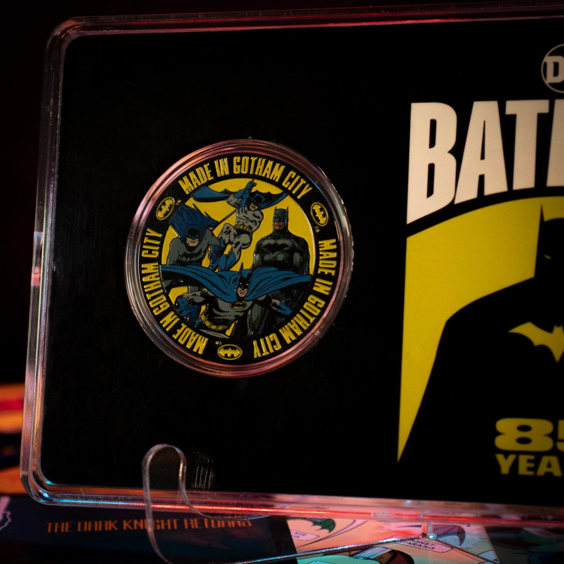 DC Comics Batman 85th Anniversary Limited Edition Enamel Collectible Coin