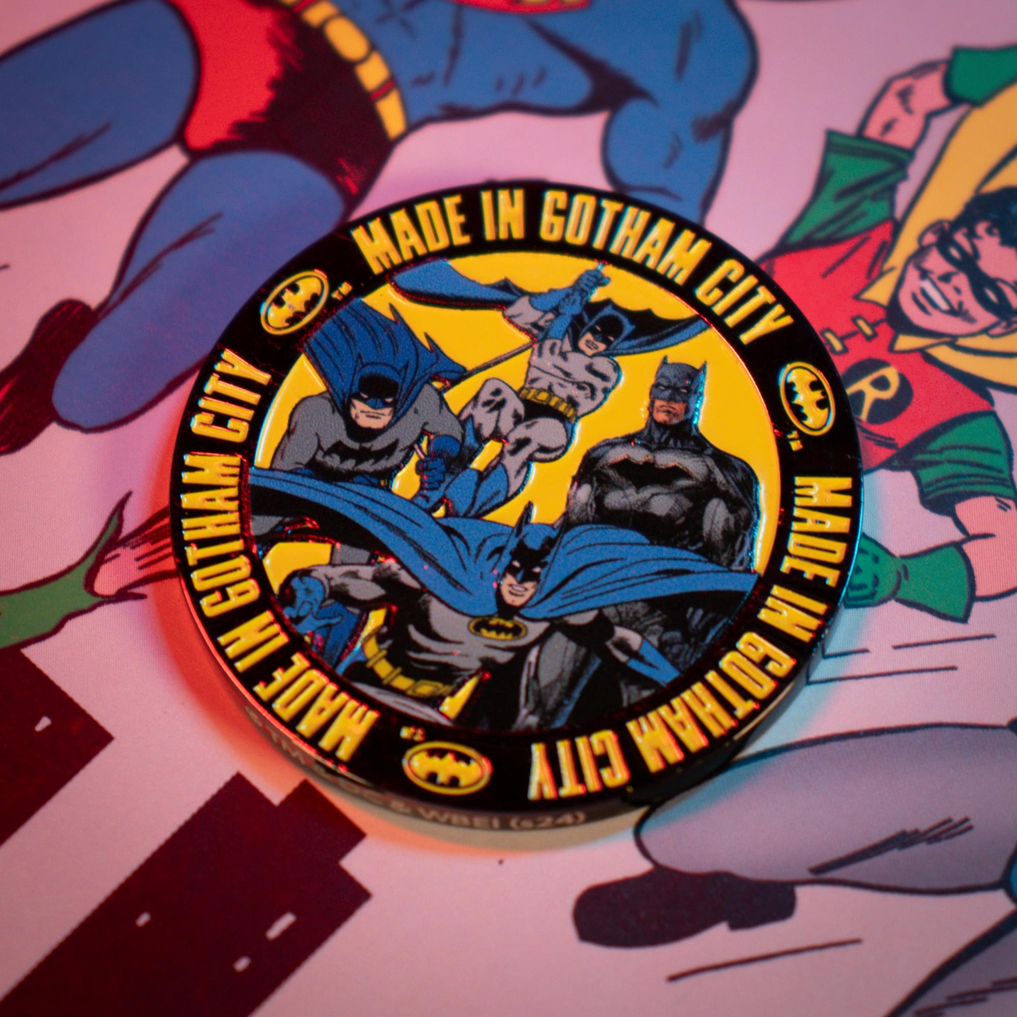 DC Comics Batman 85th Anniversary Limited Edition Enamel Collectible Coin