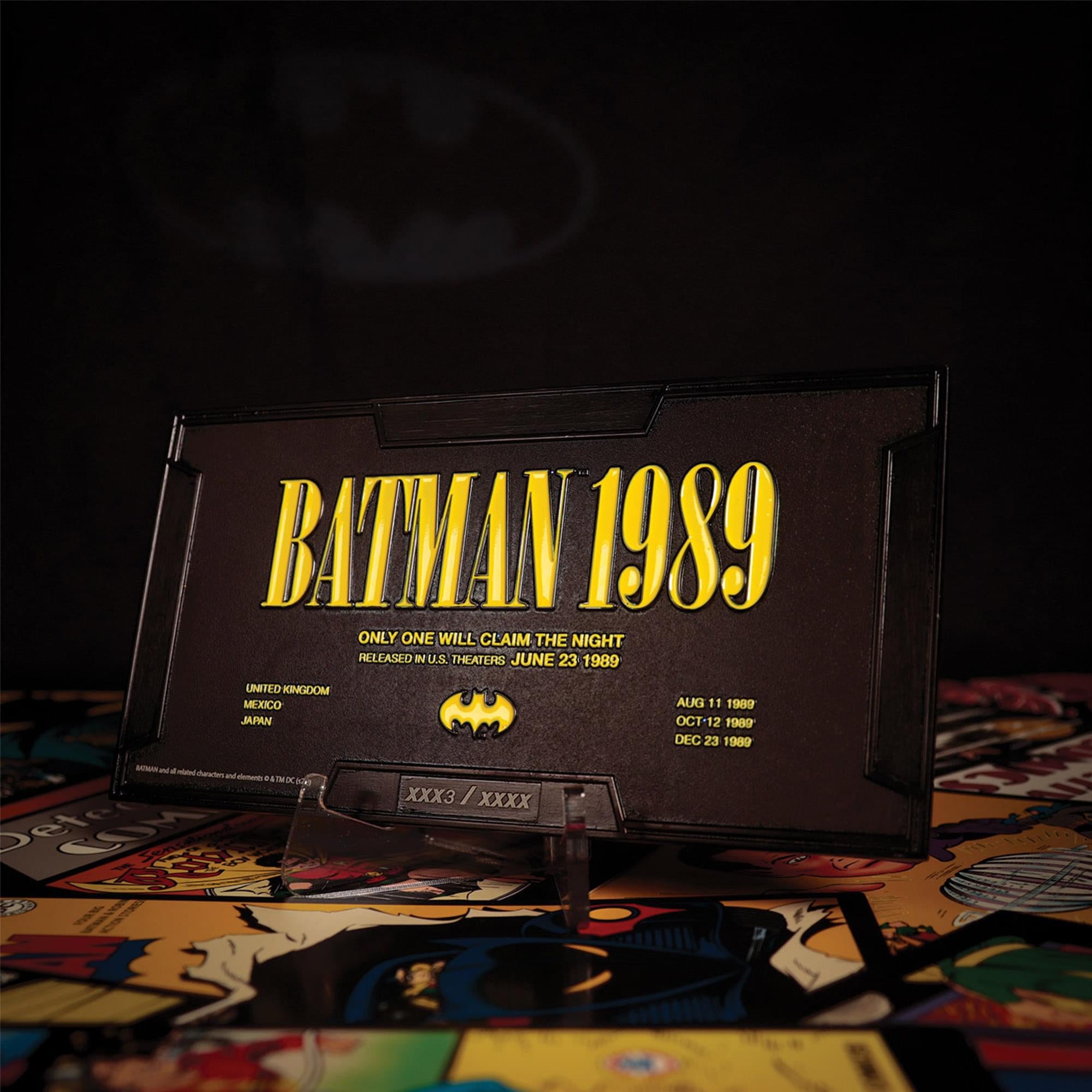 DC Batman Batmobile 1989 XL Limited Edition Ingot