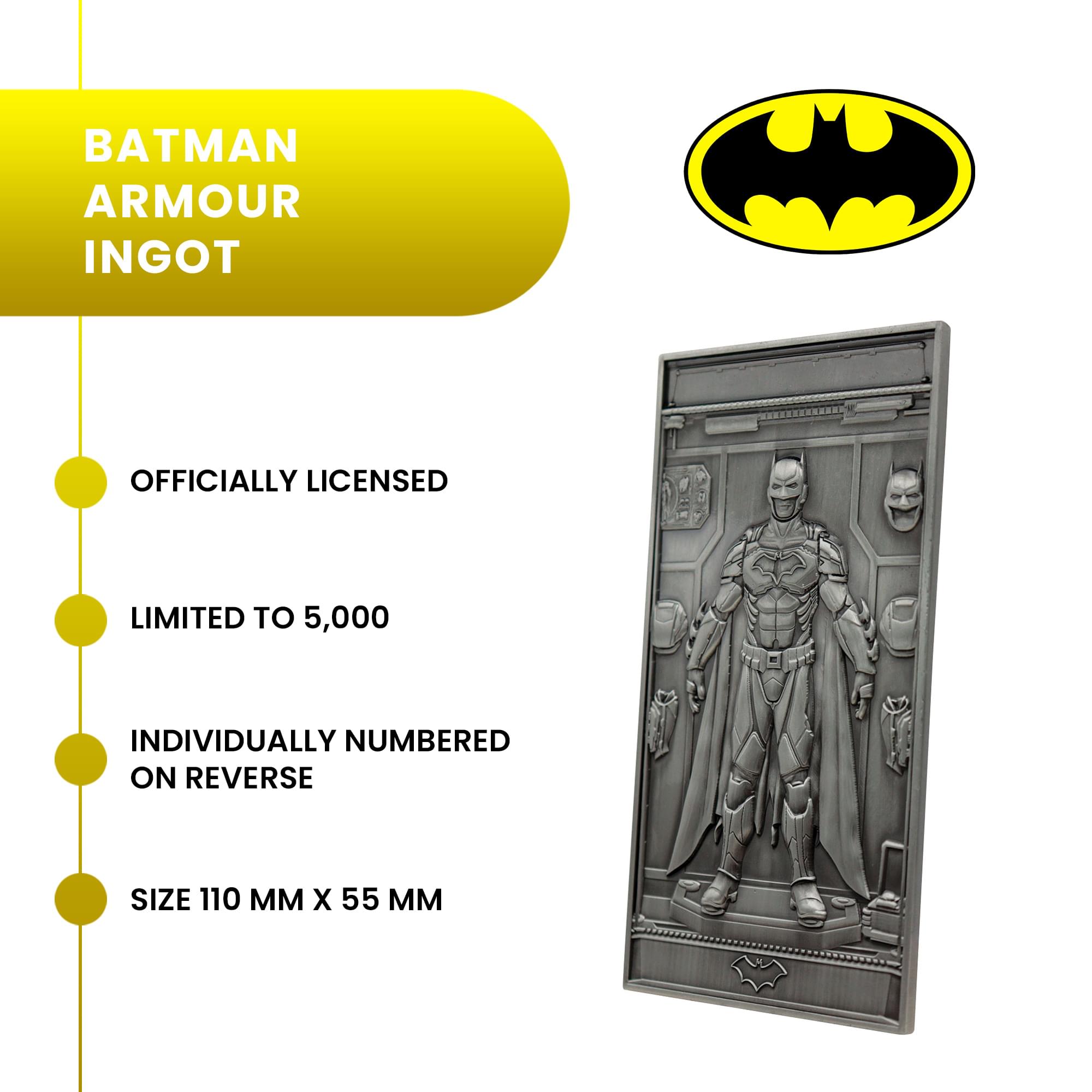 DC Comics Batman Armor Limited Edition Embossed Metal Ingot