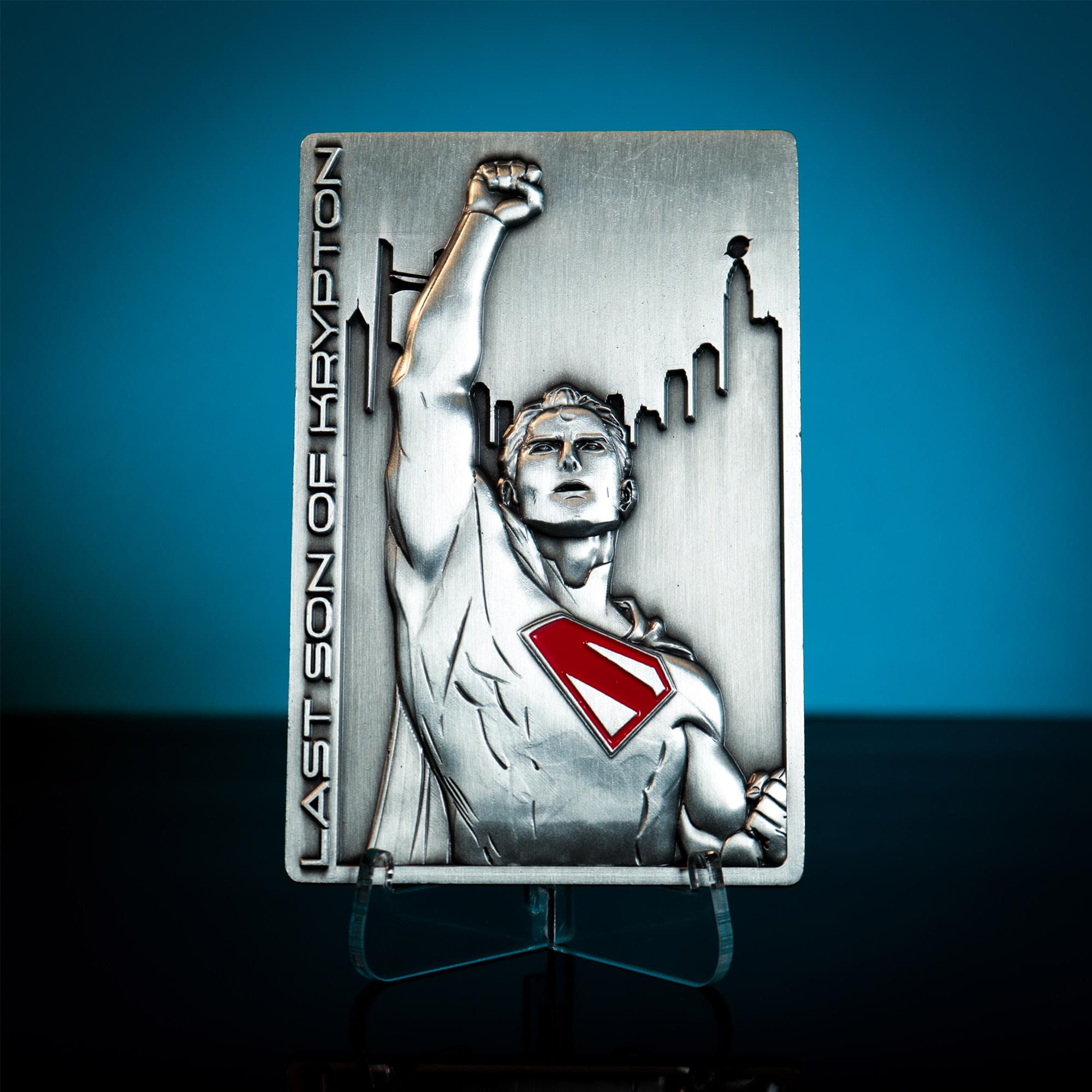 DC Comics Superman "Last Son Of Krypton" Limited Edition Embossed Metal Ingot