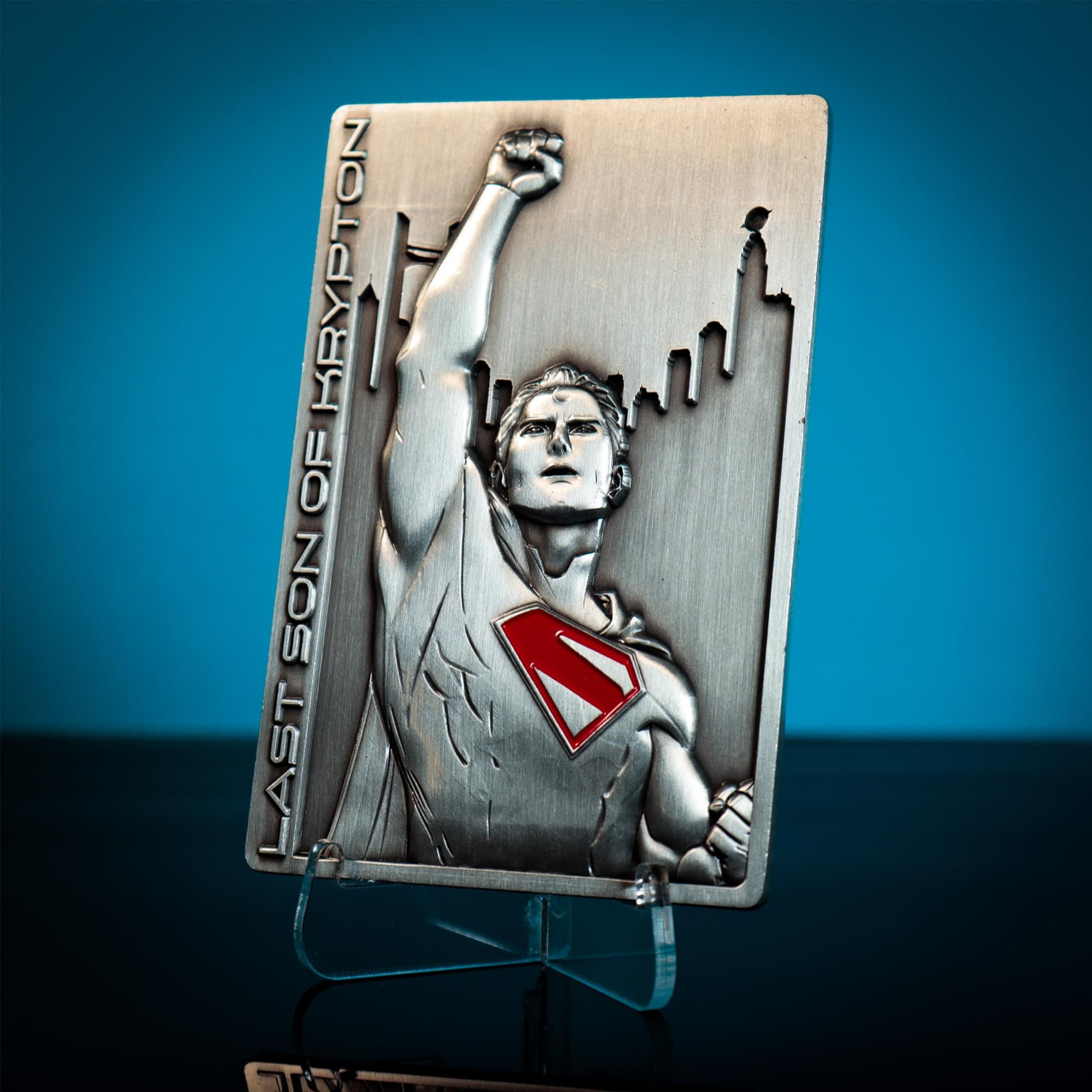 DC Comics Superman "Last Son Of Krypton" Limited Edition Embossed Metal Ingot