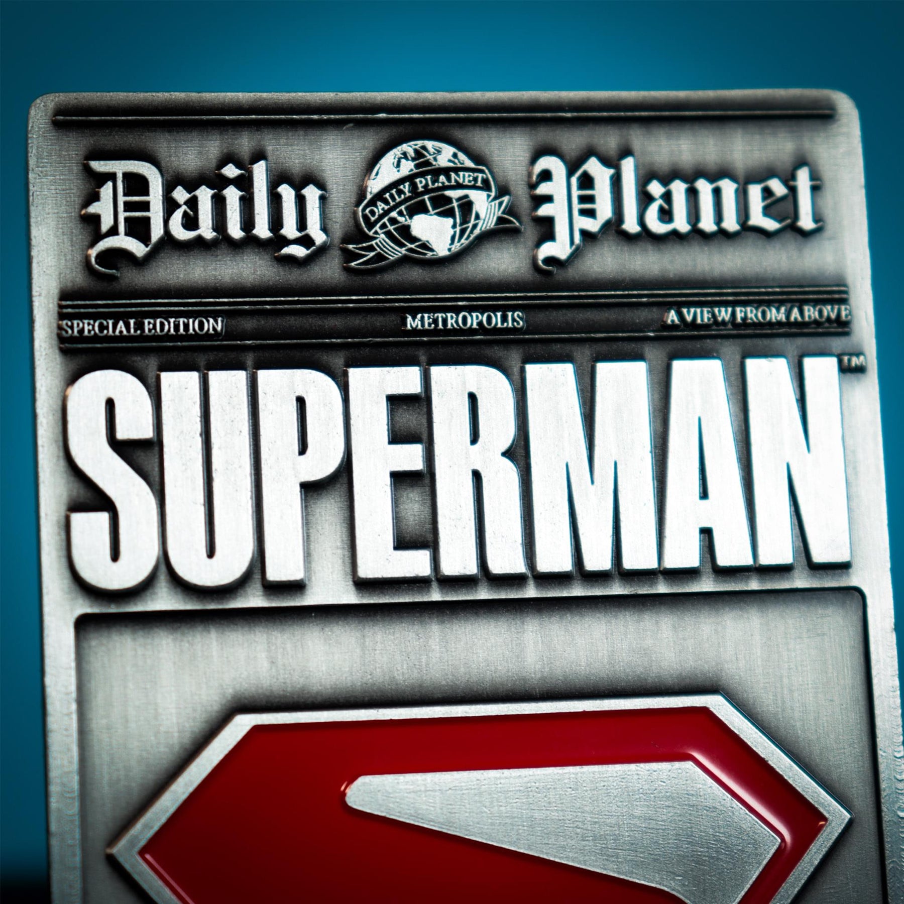 DC Comics Superman "Last Son Of Krypton" Limited Edition Embossed Metal Ingot