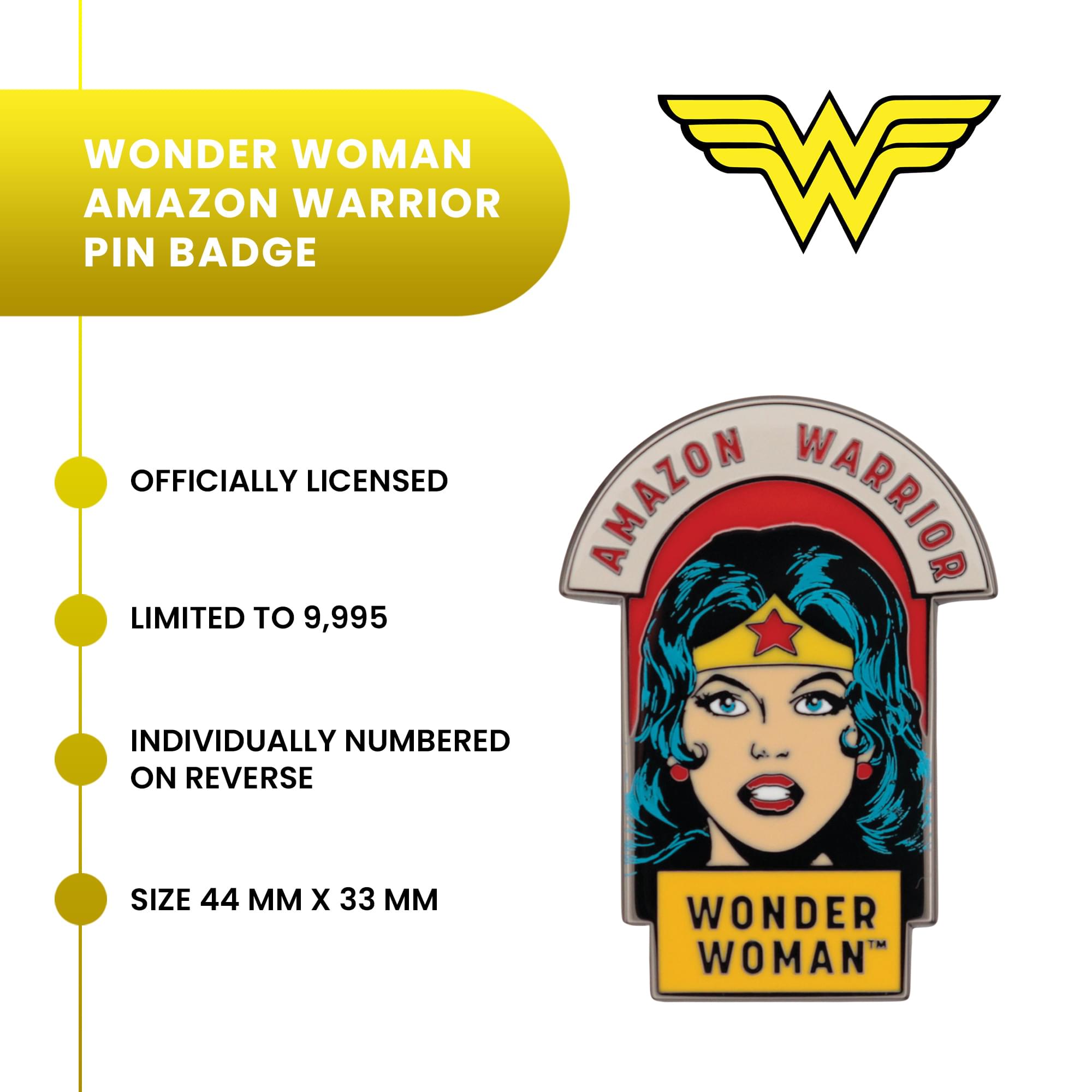 DC Comics Wonder Woman "Amazon Warrior" Limited Edition Enamel Pin