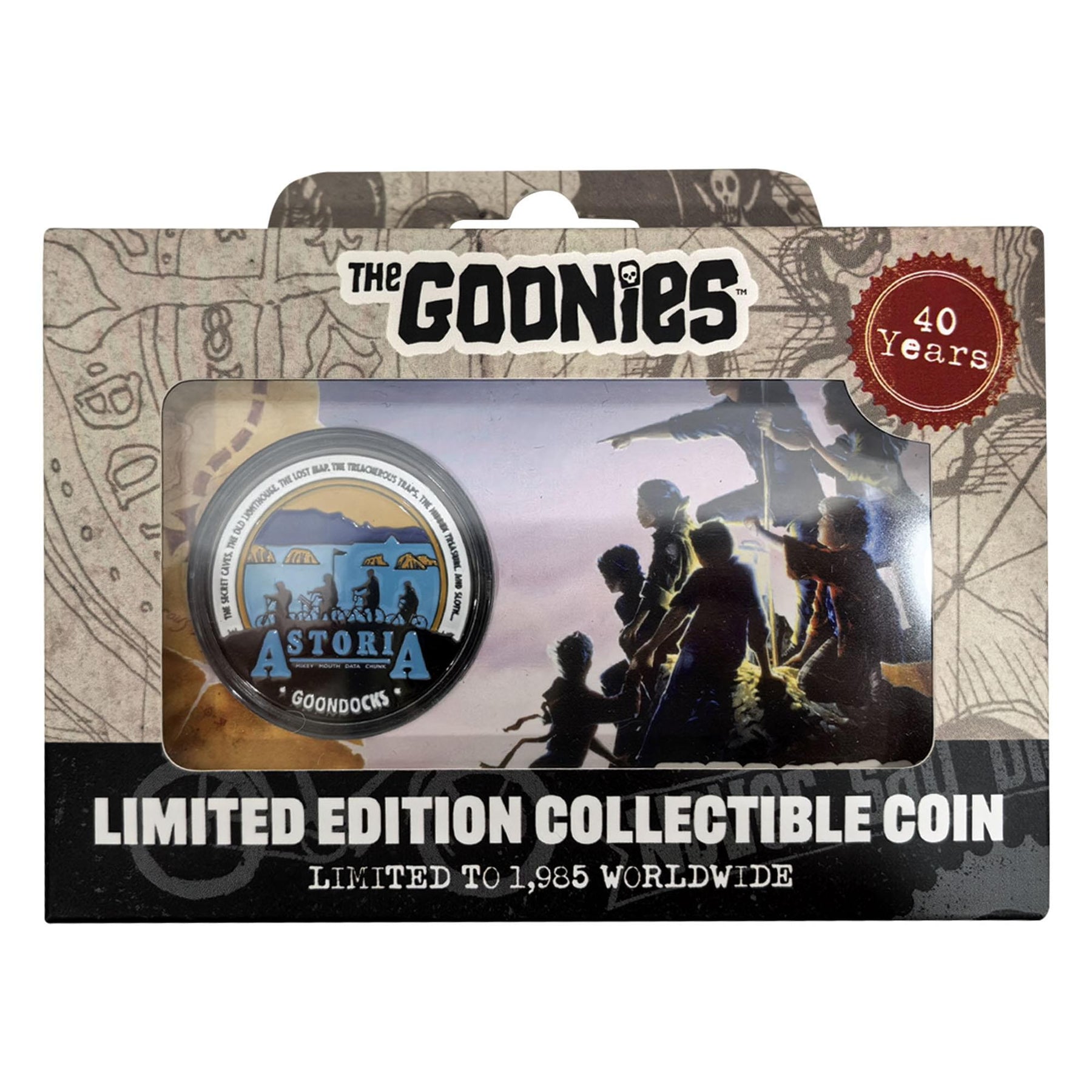 The Goonies 40th Anniversary Limited Edition Enamel Collectible Coin